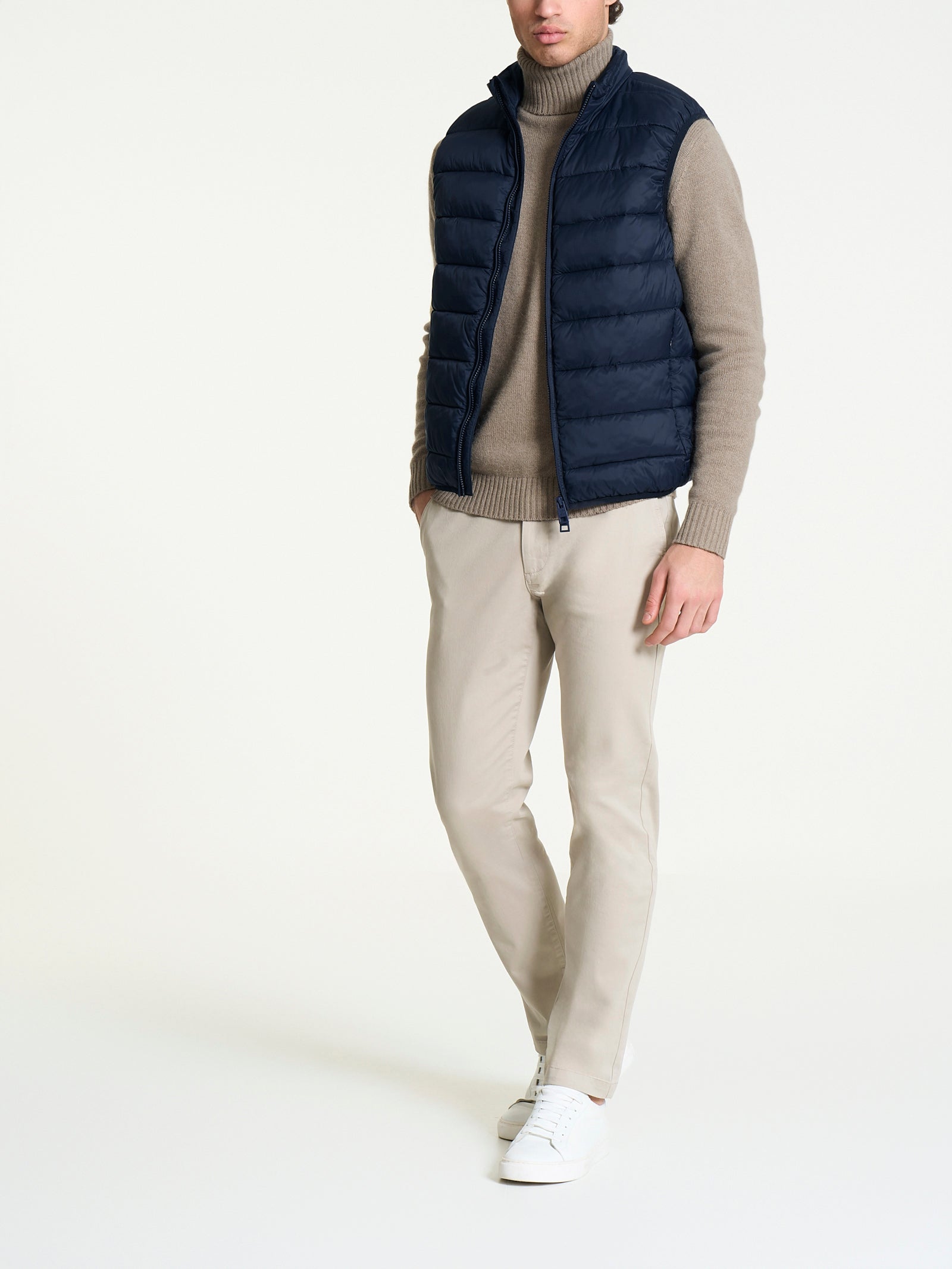 Ragno Vegan Down piumino smanicato Outer Space leggero