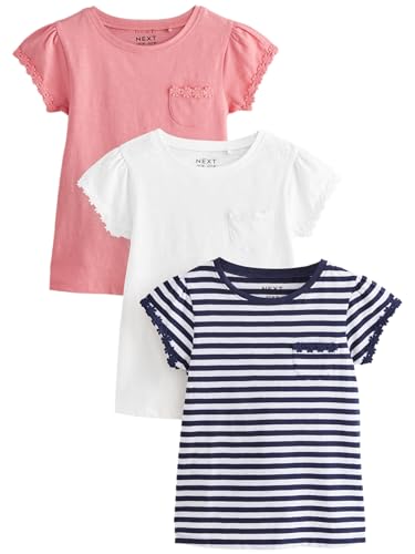 Next T-shirt bambina cotone margherite 8 anni 3 pezzi