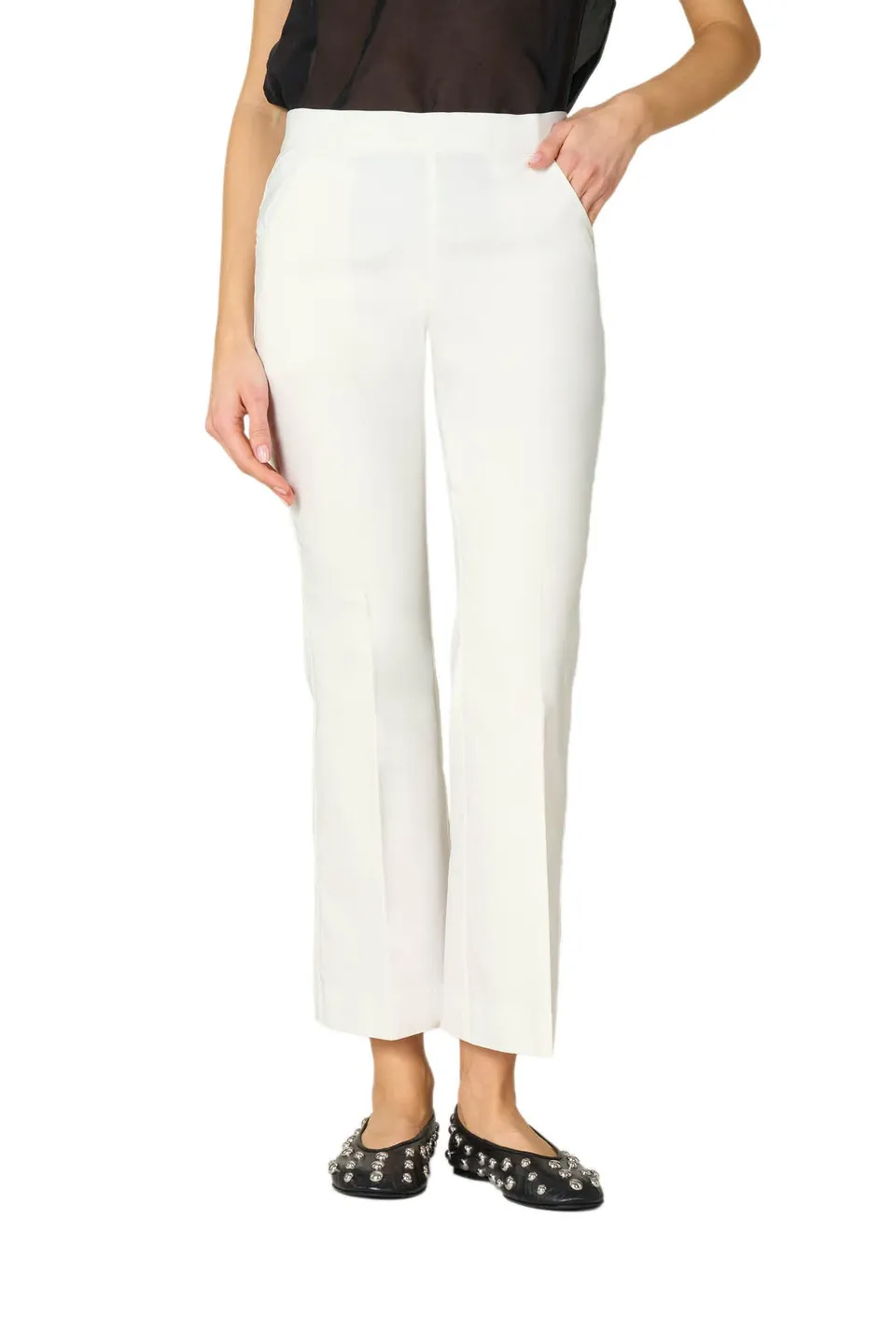 Goldenpoint leggings kick flare donna svasati misto viscosa