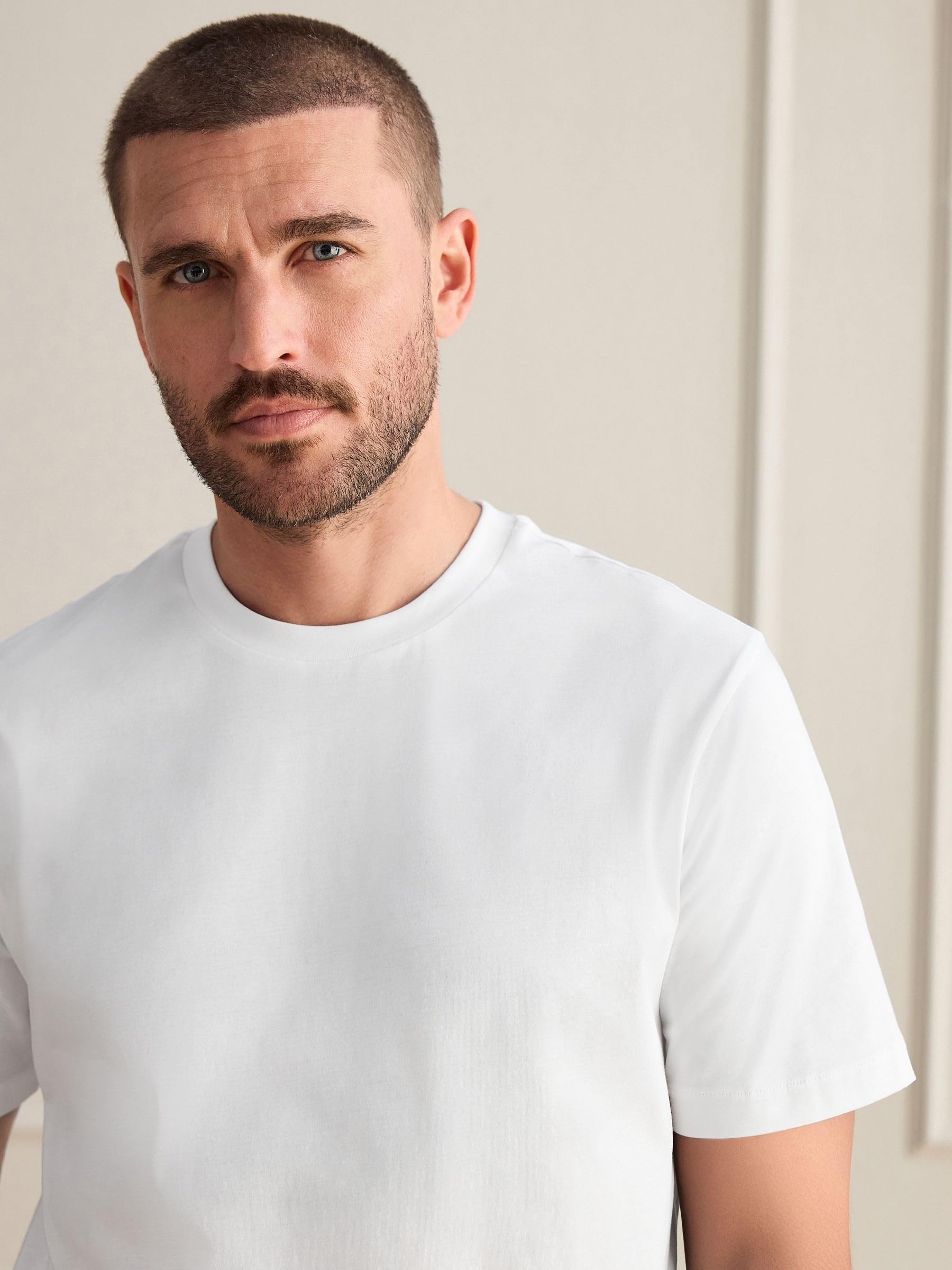 Next Signature T-Shirt Cotone Supima Uomo Bianca