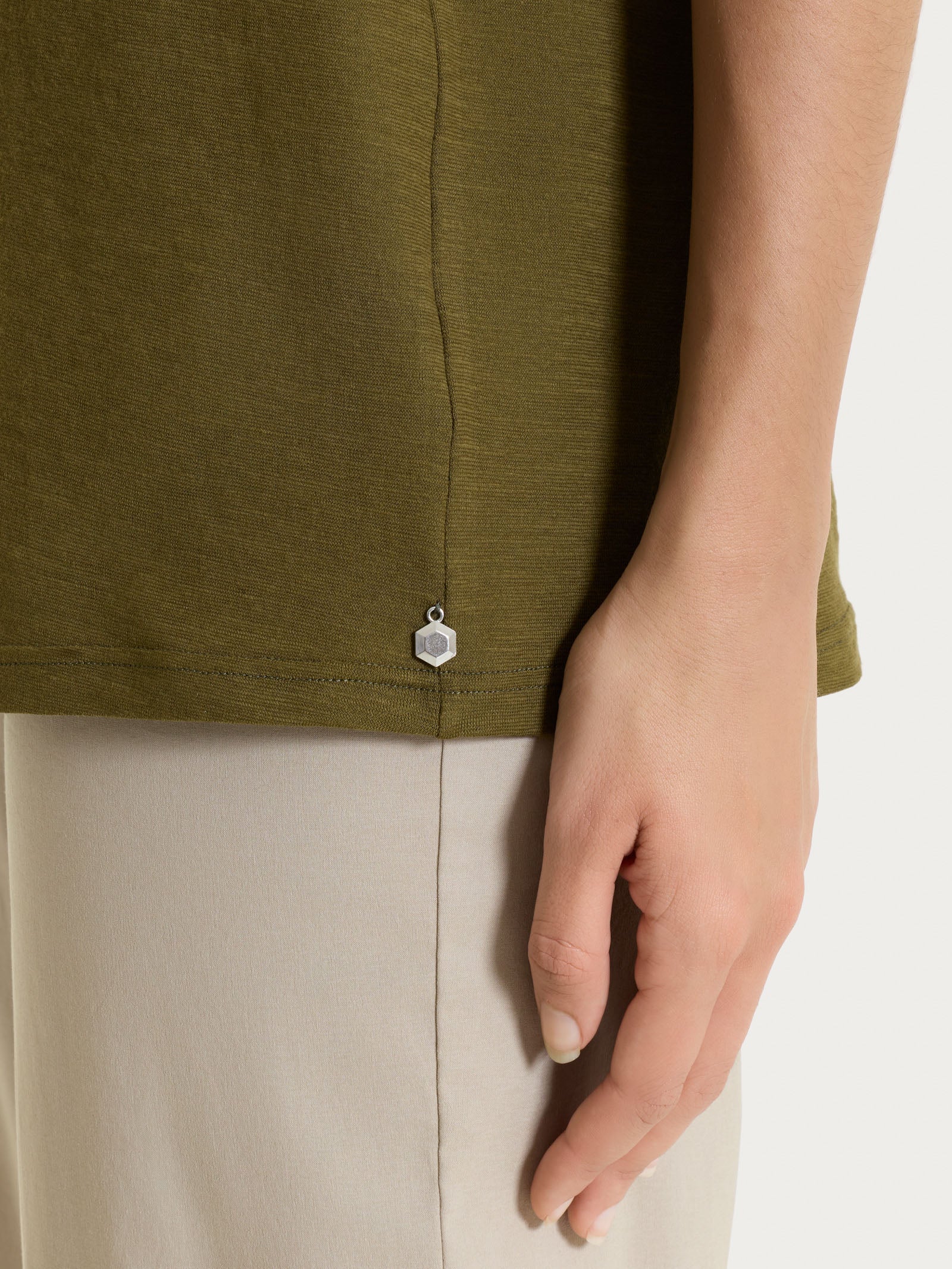 Ragno Jersey Cotone maglietta Dark Olive puro cotone