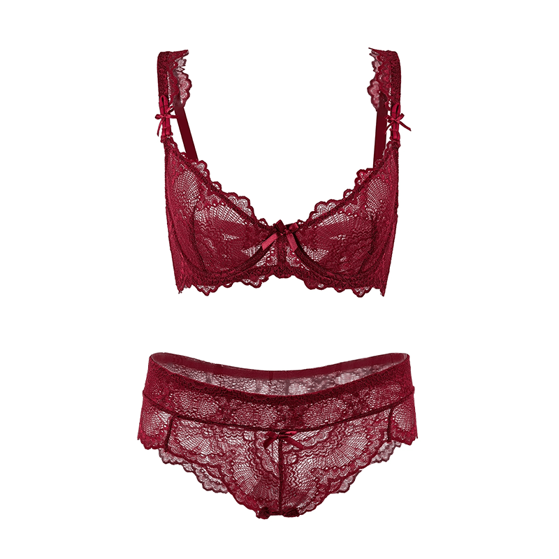 Maria Grazia Severi completo intimo pizzo bordeaux ferretto