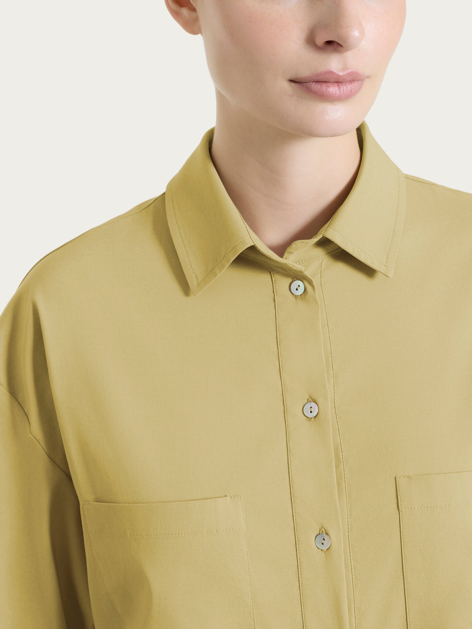 Ragno Super Fresh camicia manica corta Khaki ingualcibile