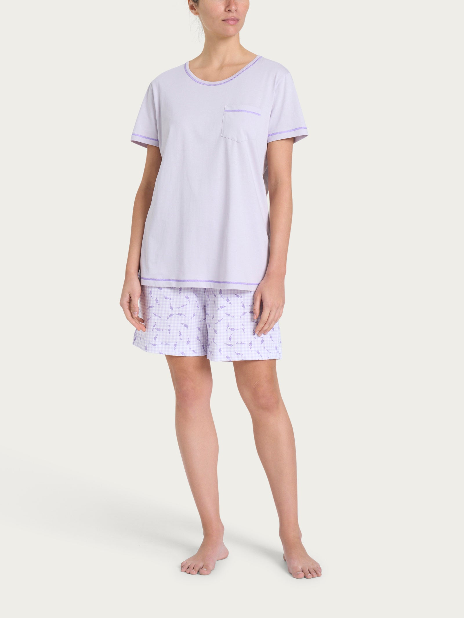 Ragno Jersey di Cotone pigiama corto Fant. Thistle