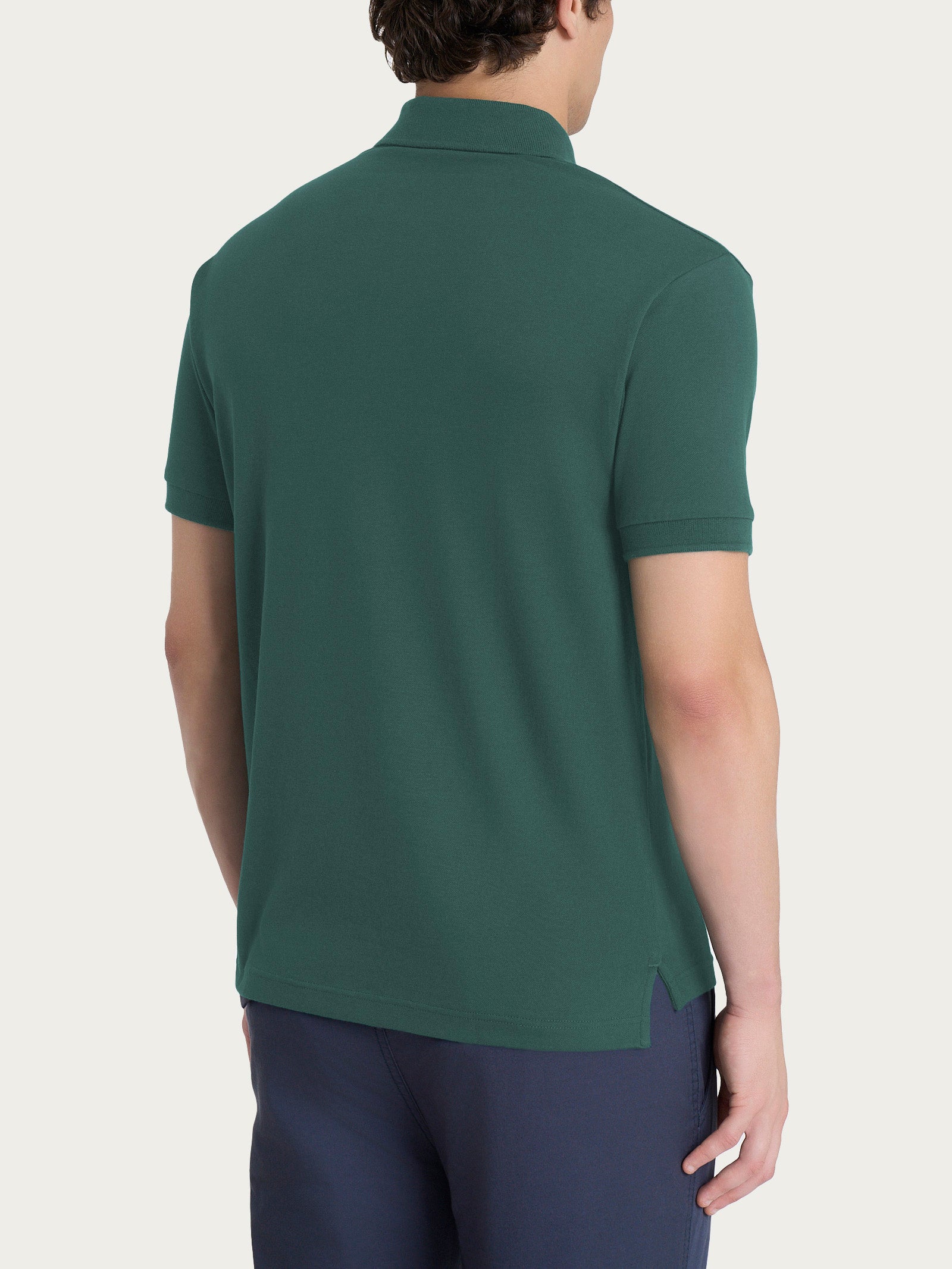 Ragno Polo Uomo Dark Forest Cotton Piquet Stretch