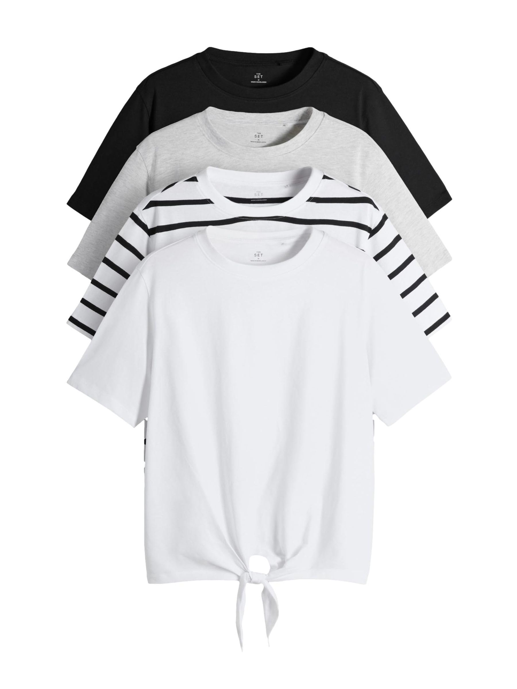 Geo Next The Set t-shirt donna confezione da 4 con nodo