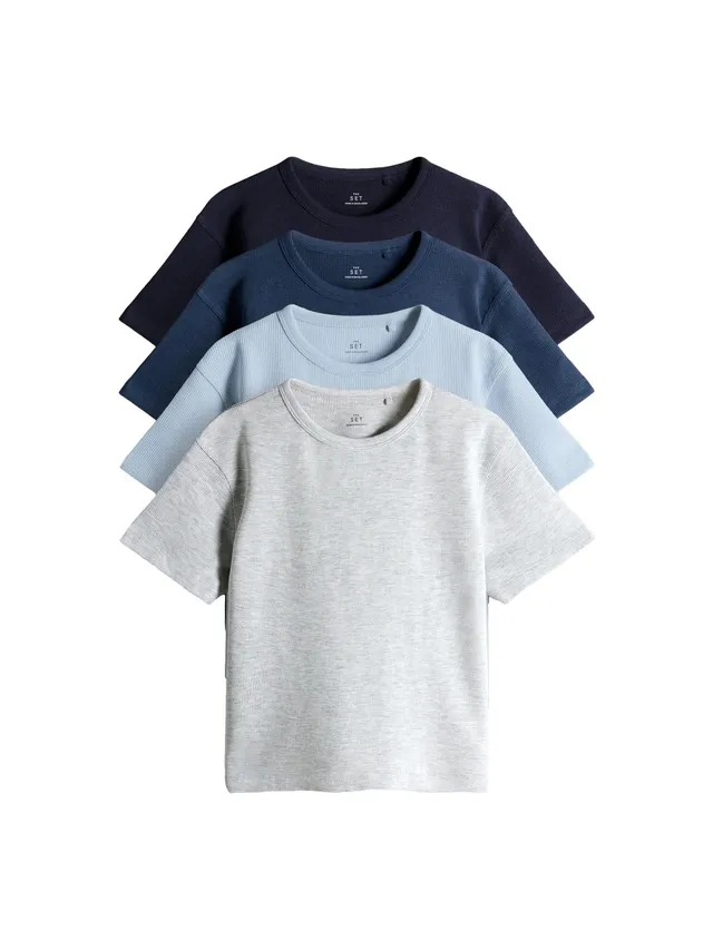 Geo Next The Set T-Shirt Nido d’Ape Bambino 4 Pezzi Morbide