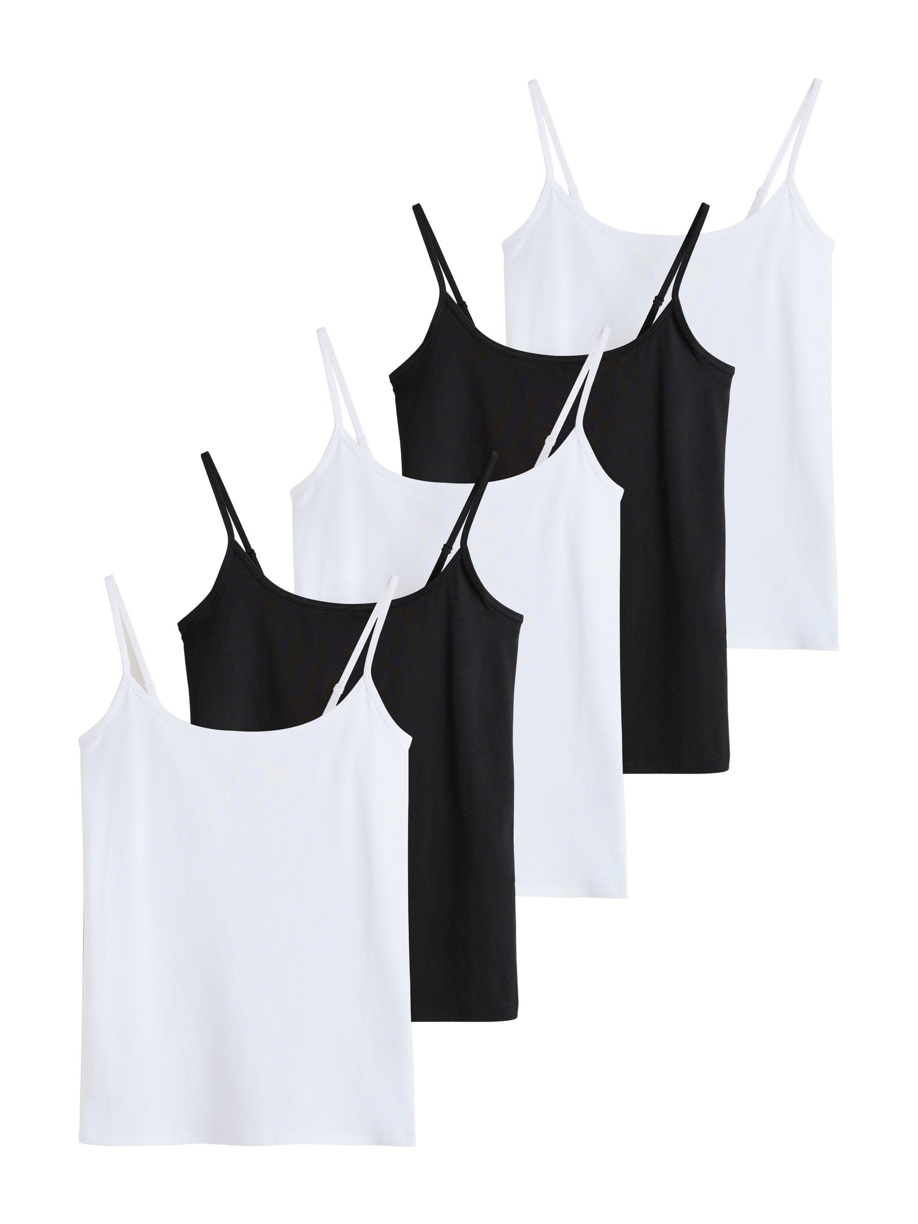 Next canotte spalline sottili donna confezione 5 pezzi L