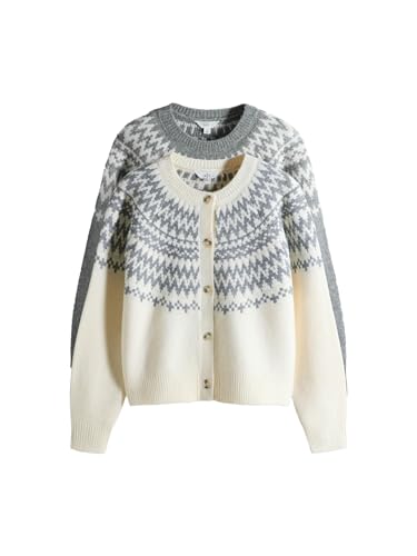 Next The Set completo maglione cardigan donna Fair Isle