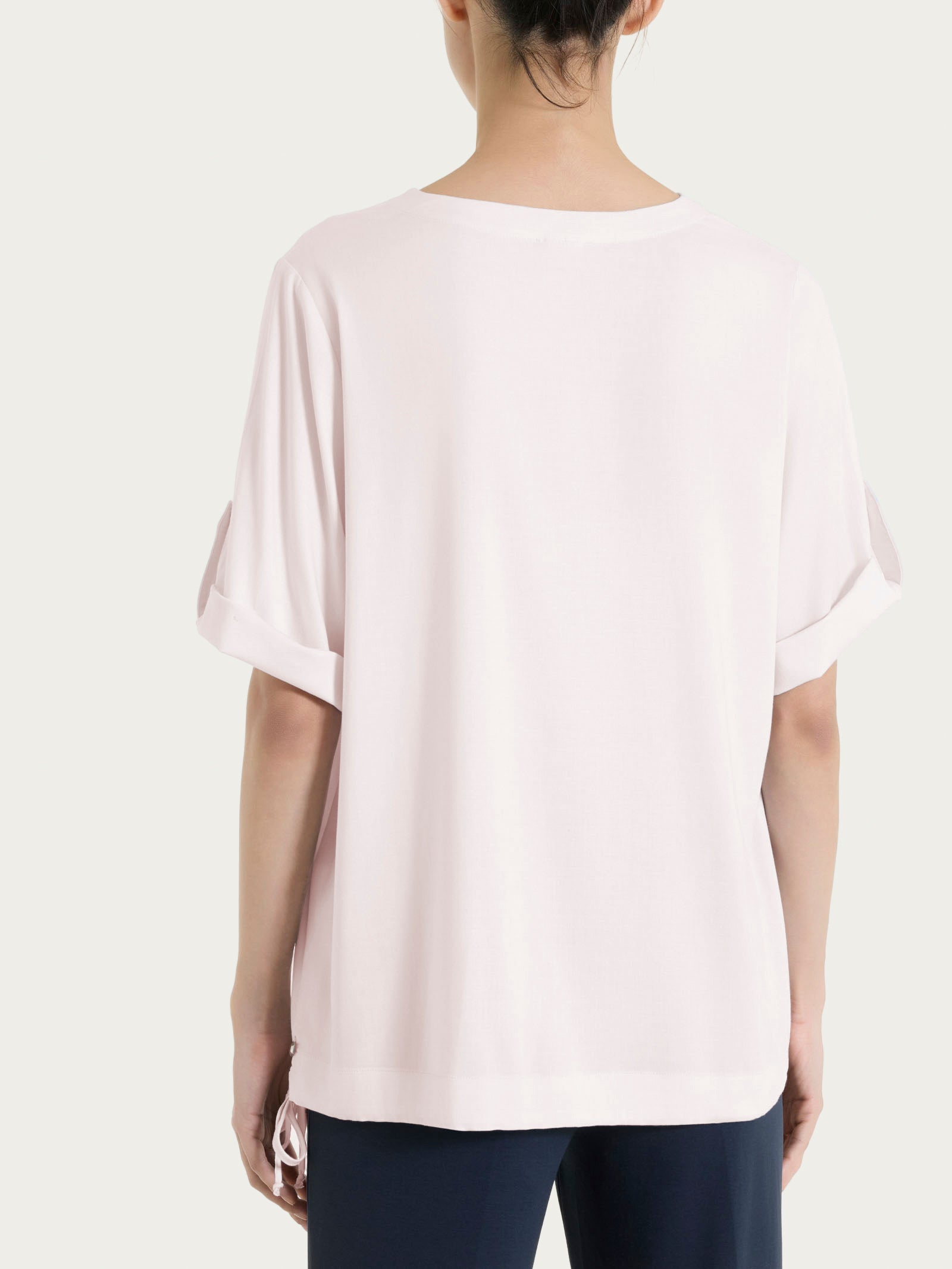 Ragno Viscosa Summer blusa scollo V Hushed Violet viscosa stretch