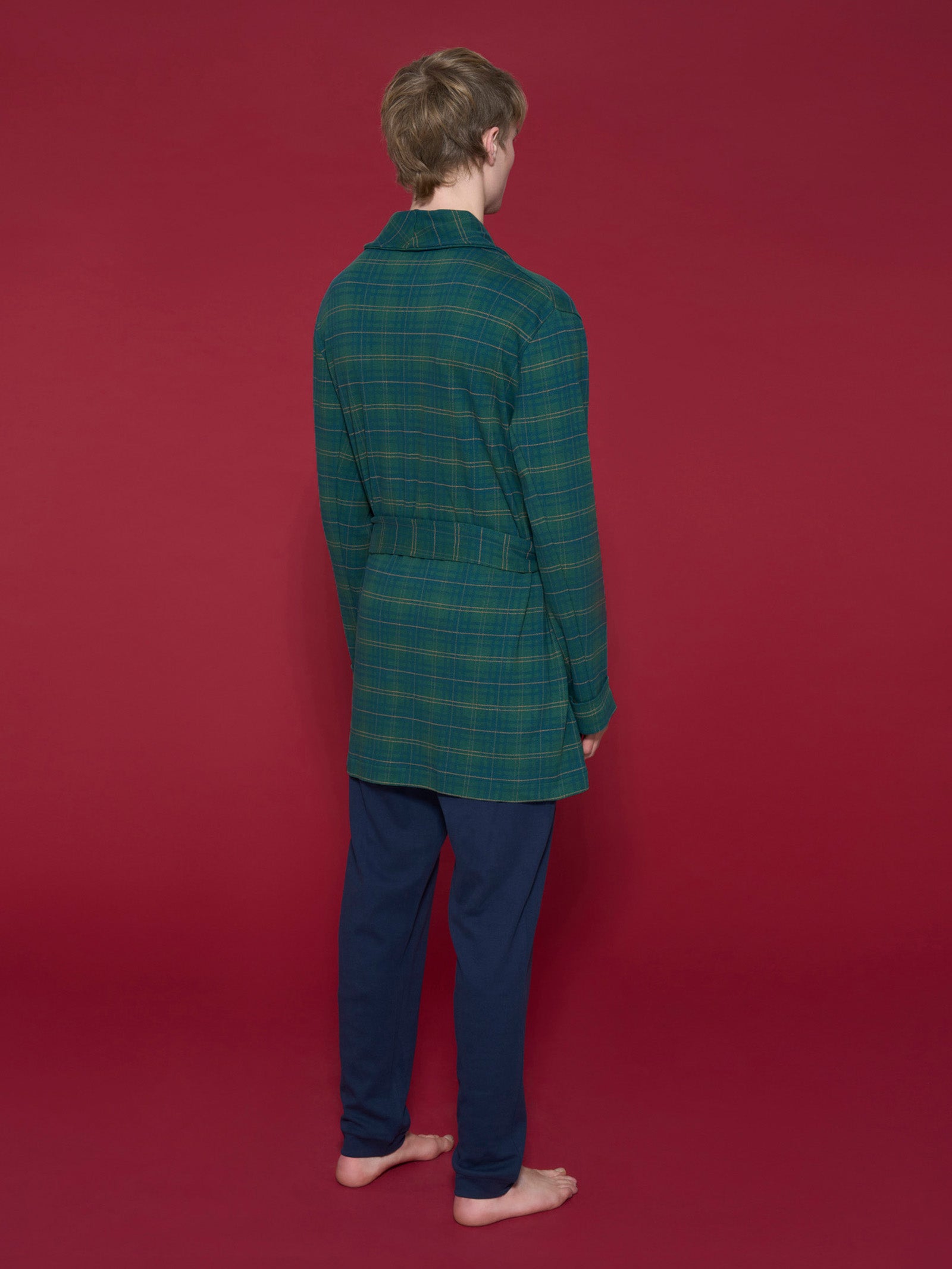 Ragno Vestaglia Uomo Interlock Cotone Bistro Green