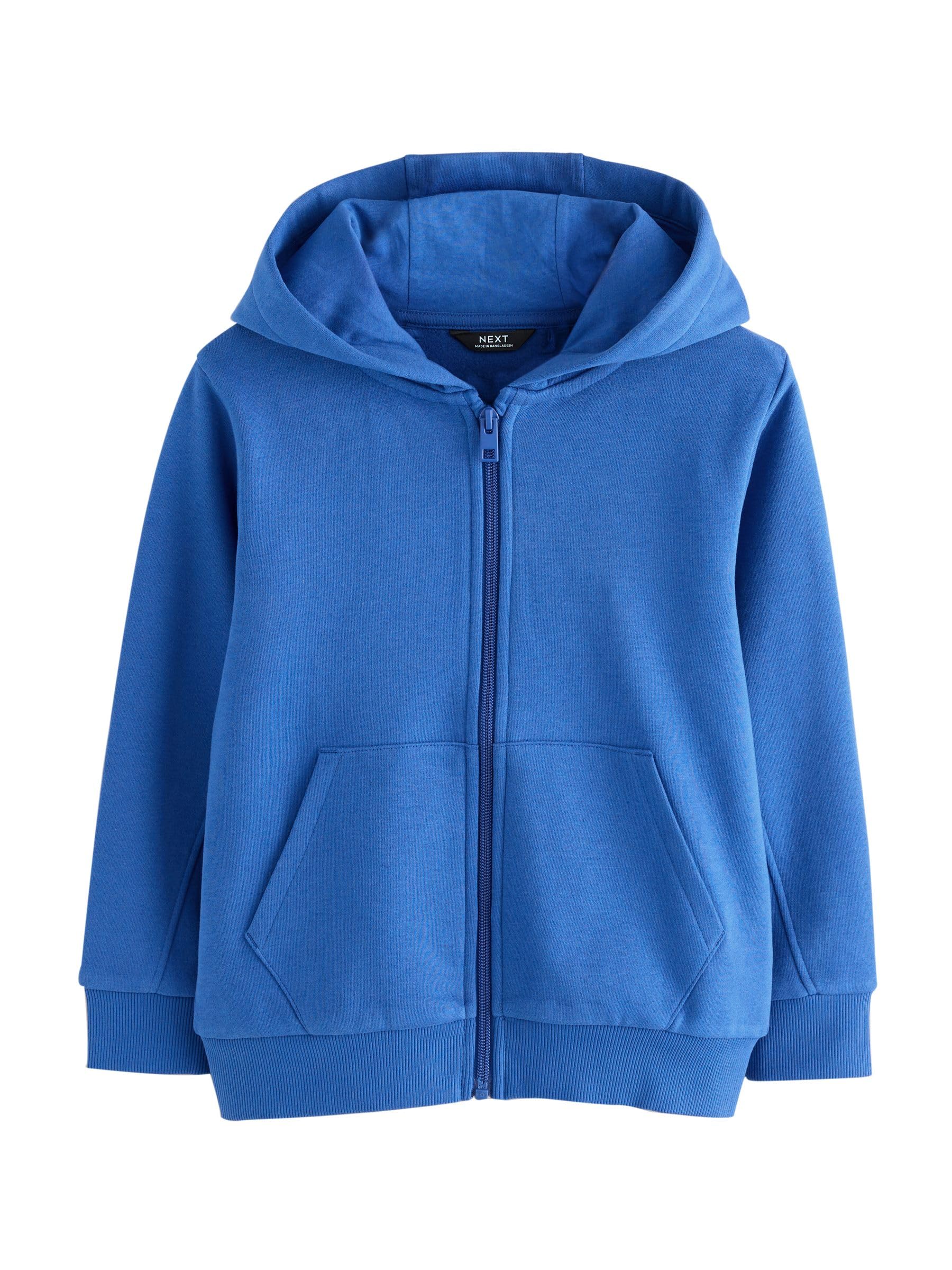 Next Felpa Zip Cappuccio Ragazzo Tinta Unita Comoda