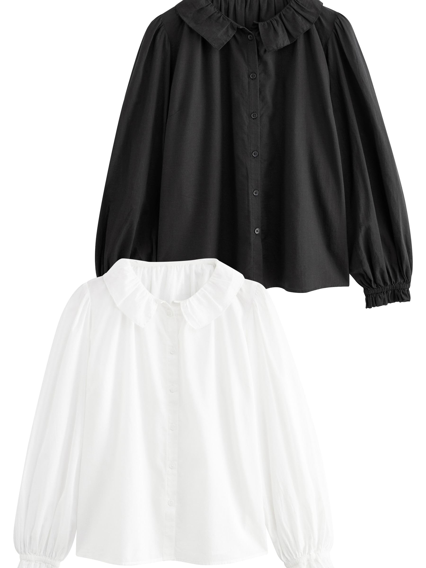 Geo Next The Set blusa donna cotone 2 pezzi volant