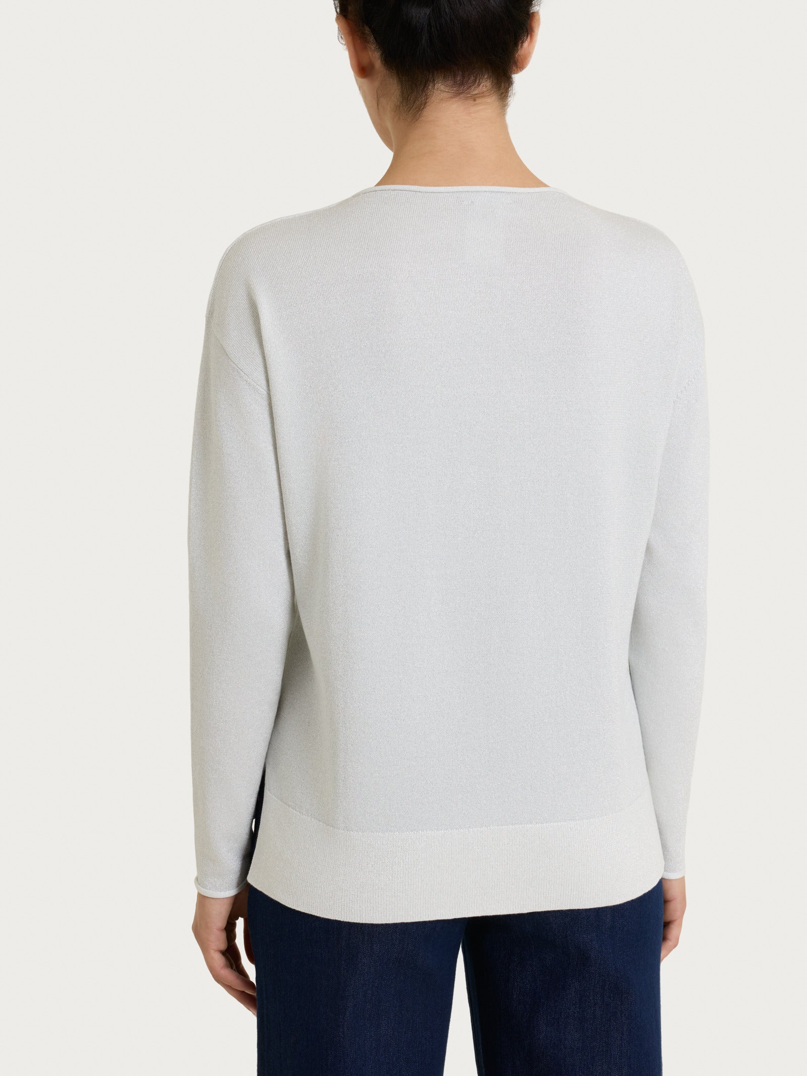 Ragno Four Seasons Girocollo maglia donna Fant.Avorio lurex