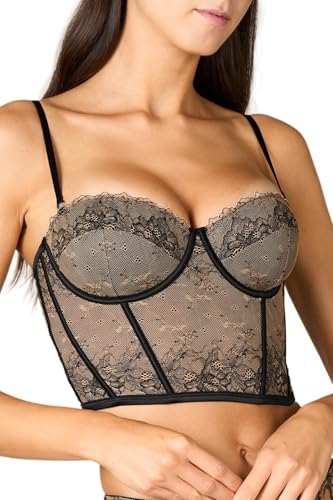 Goldenpoint Boudoir bustier donna in pizzo con ferretto