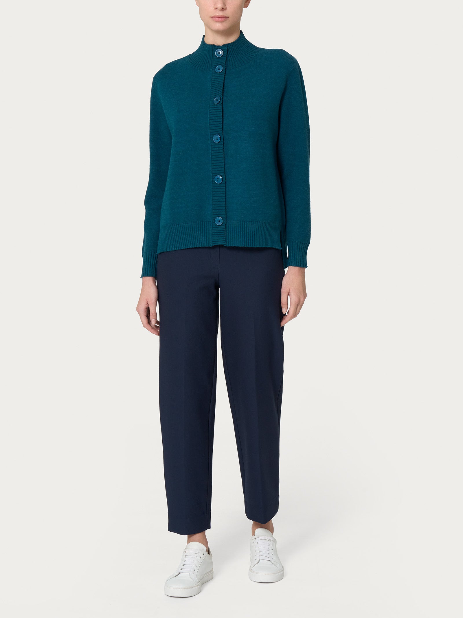 Ragno Super Soft cardigan Champignon con bottoni