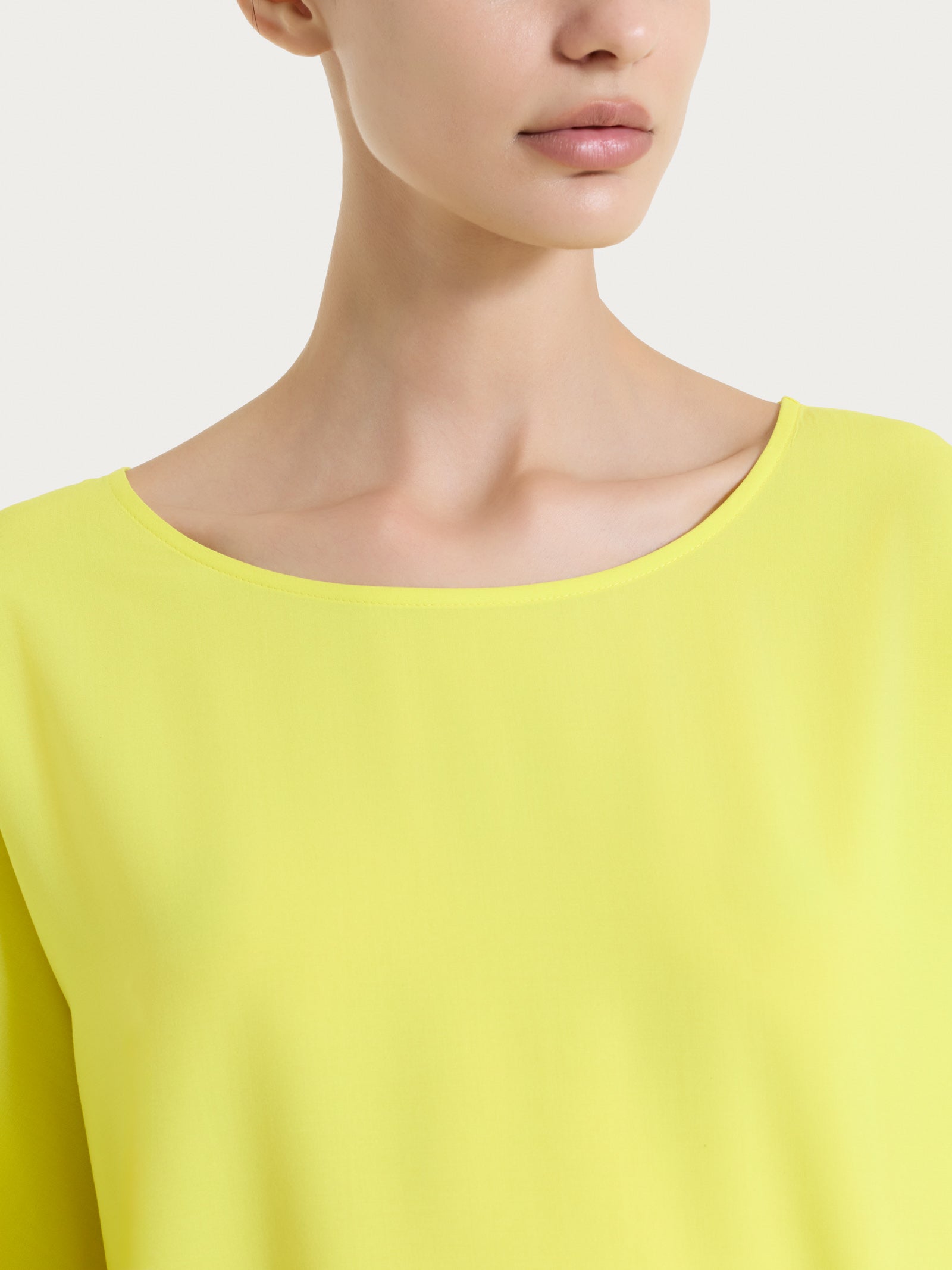 Ragno Blusa Manica 3/4 Voile Stretch Acacia giallo viscosa