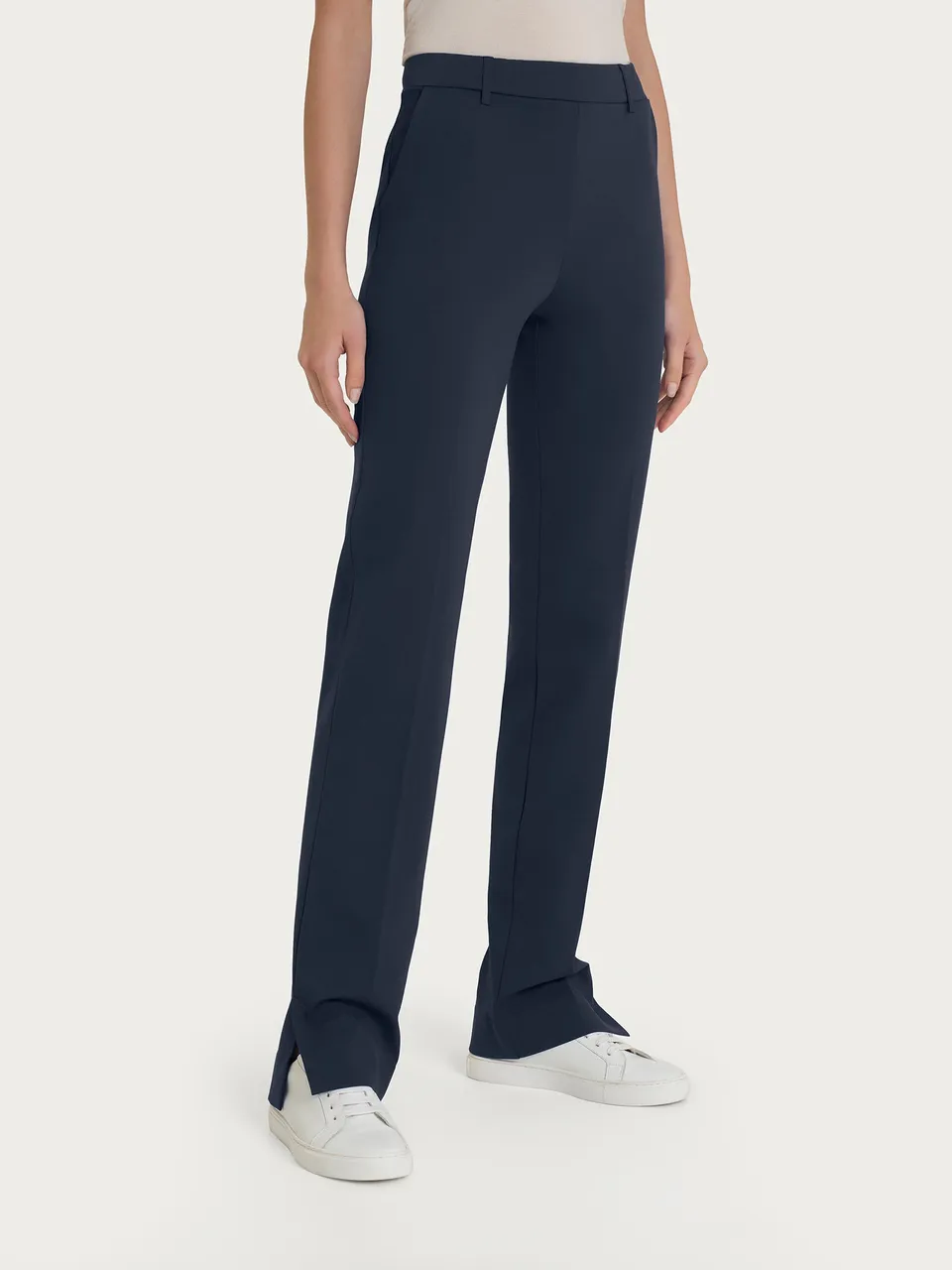 Ragno Compact Light pantalone dritto Bleu cotone elasticizzato