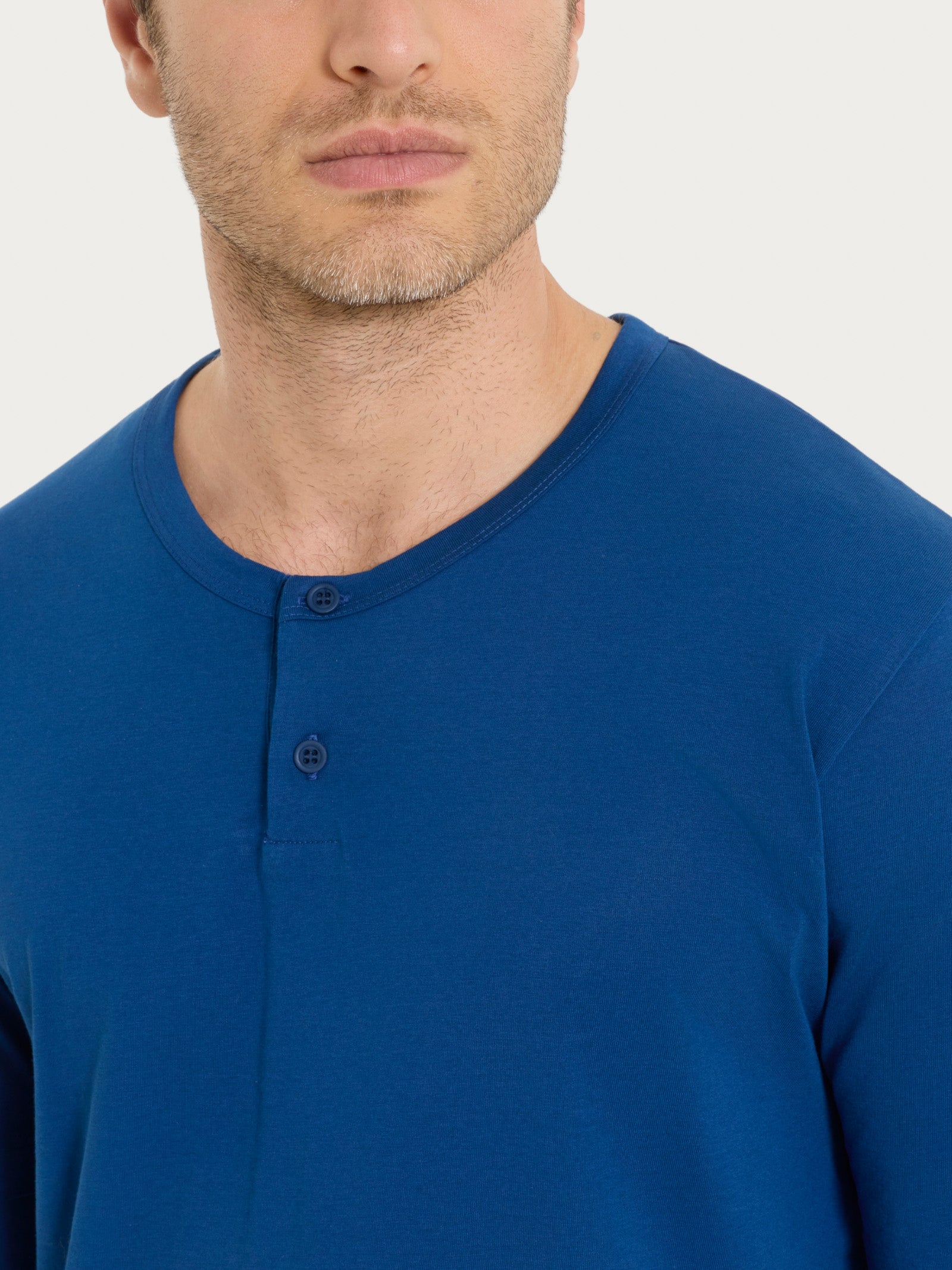 Ragno Jersey Cotone Pigiama Serafino Tartan Navy Peony