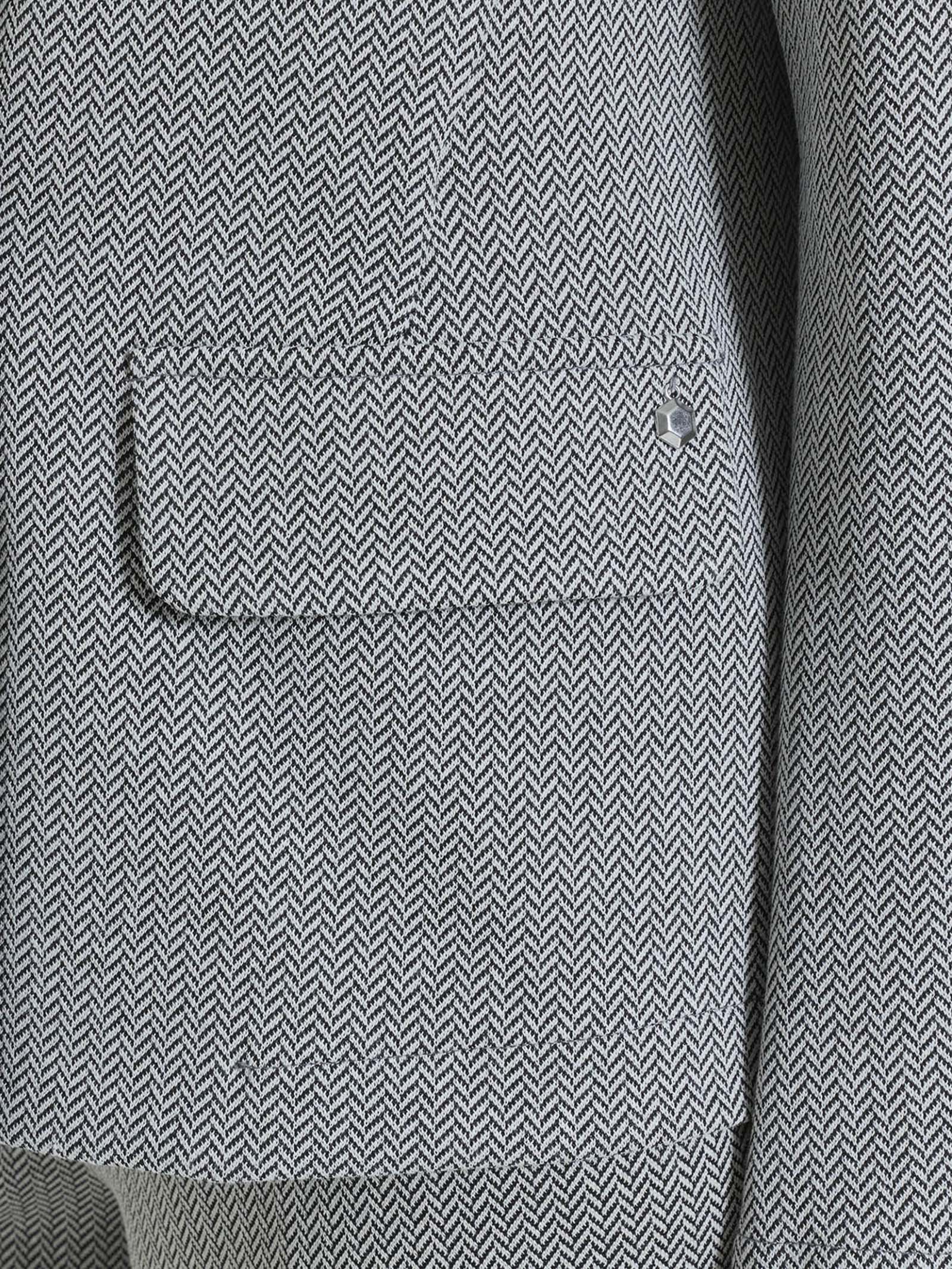 Ragno Eco Jacquard Blazer Donna Fant.Nero Spina di Pesce