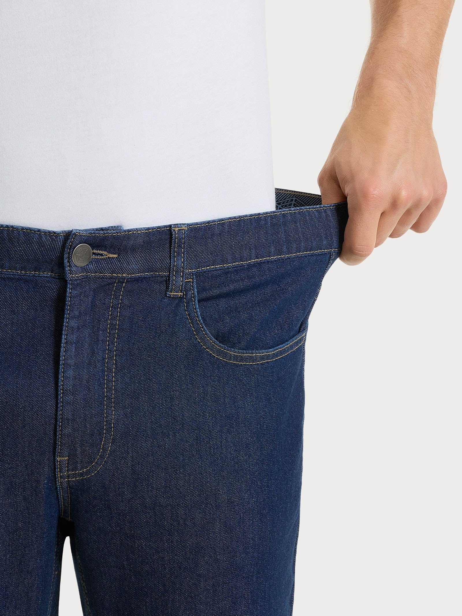 Ragno Super Denim Jeans 5 tasche indigo cotone elasticizzato