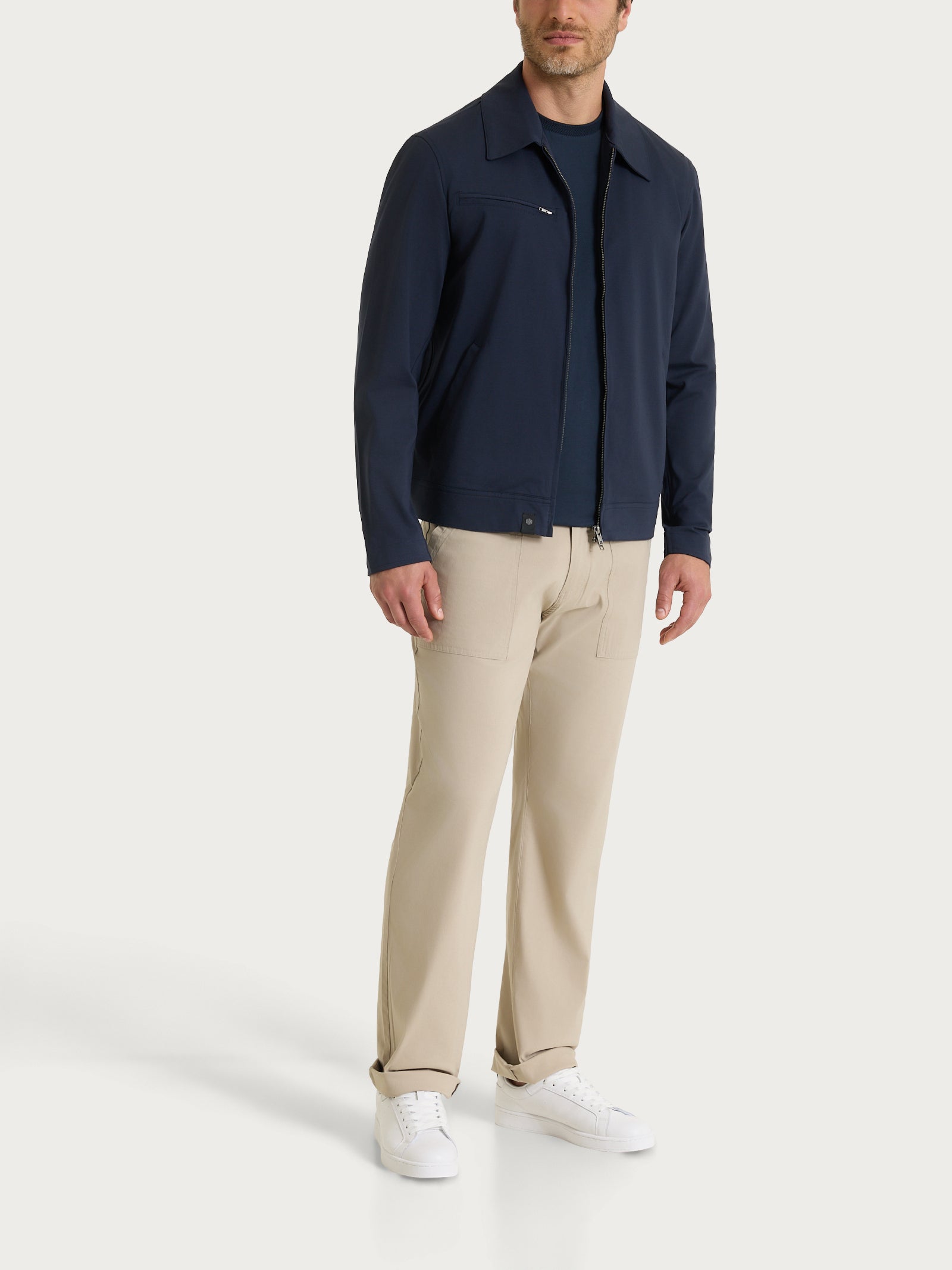 Ragno Compact Light Giacca manica lunga cotone Bleu