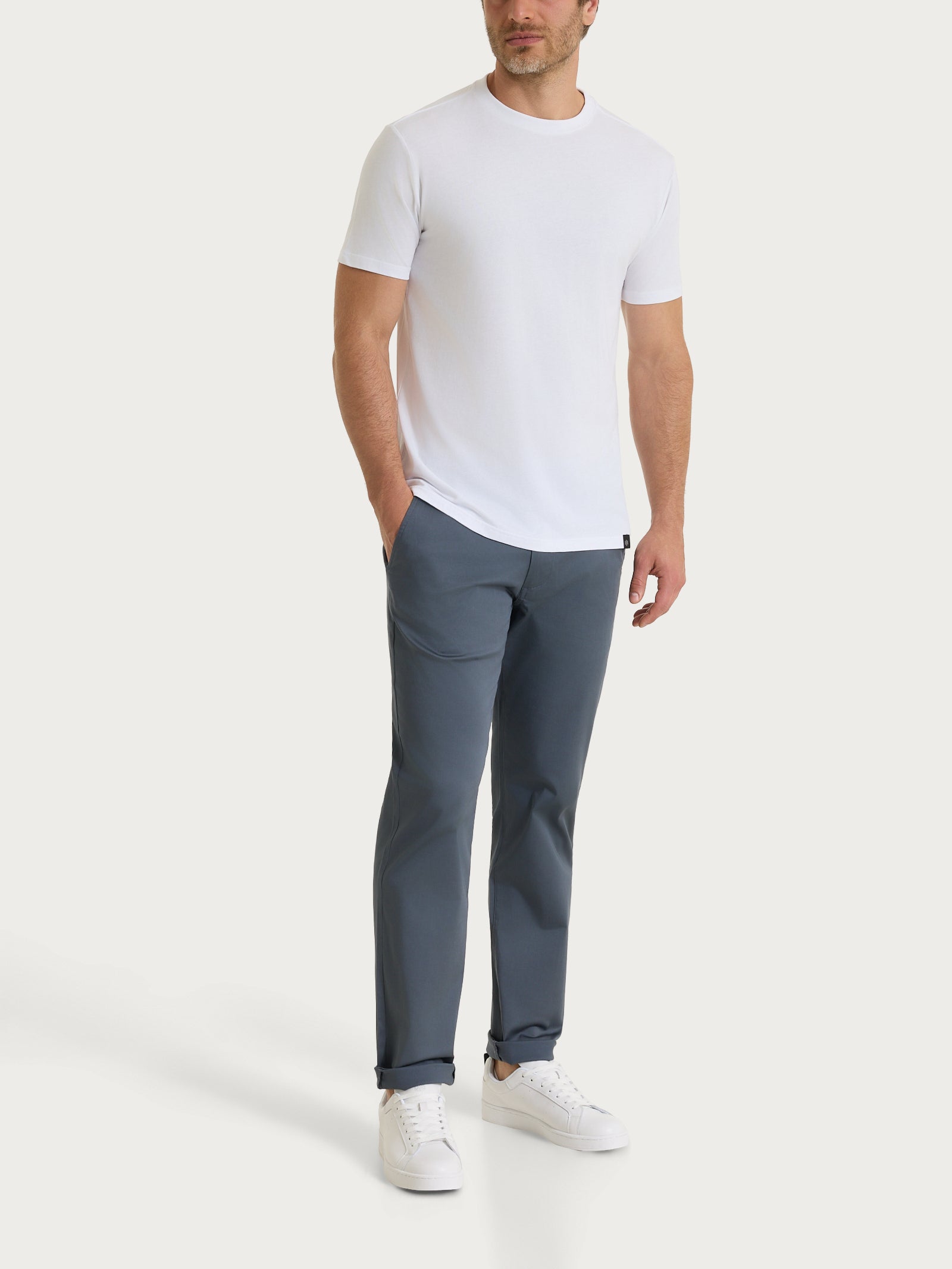 Ragno Ultralight maglietta girocollo cotone bianco uomo