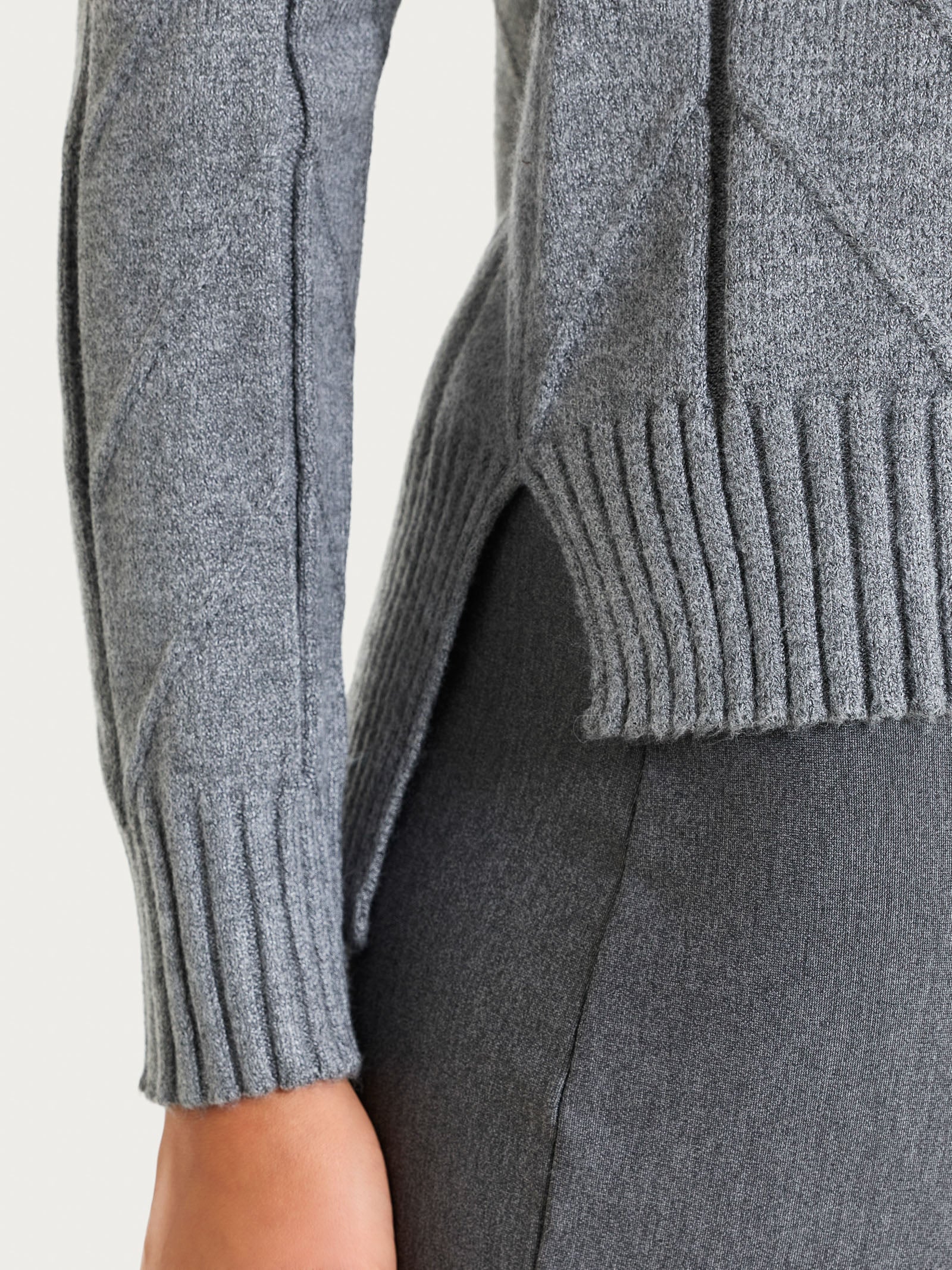 Ragno Super Soft lupetto punto spiga Ferro Mel. boxy