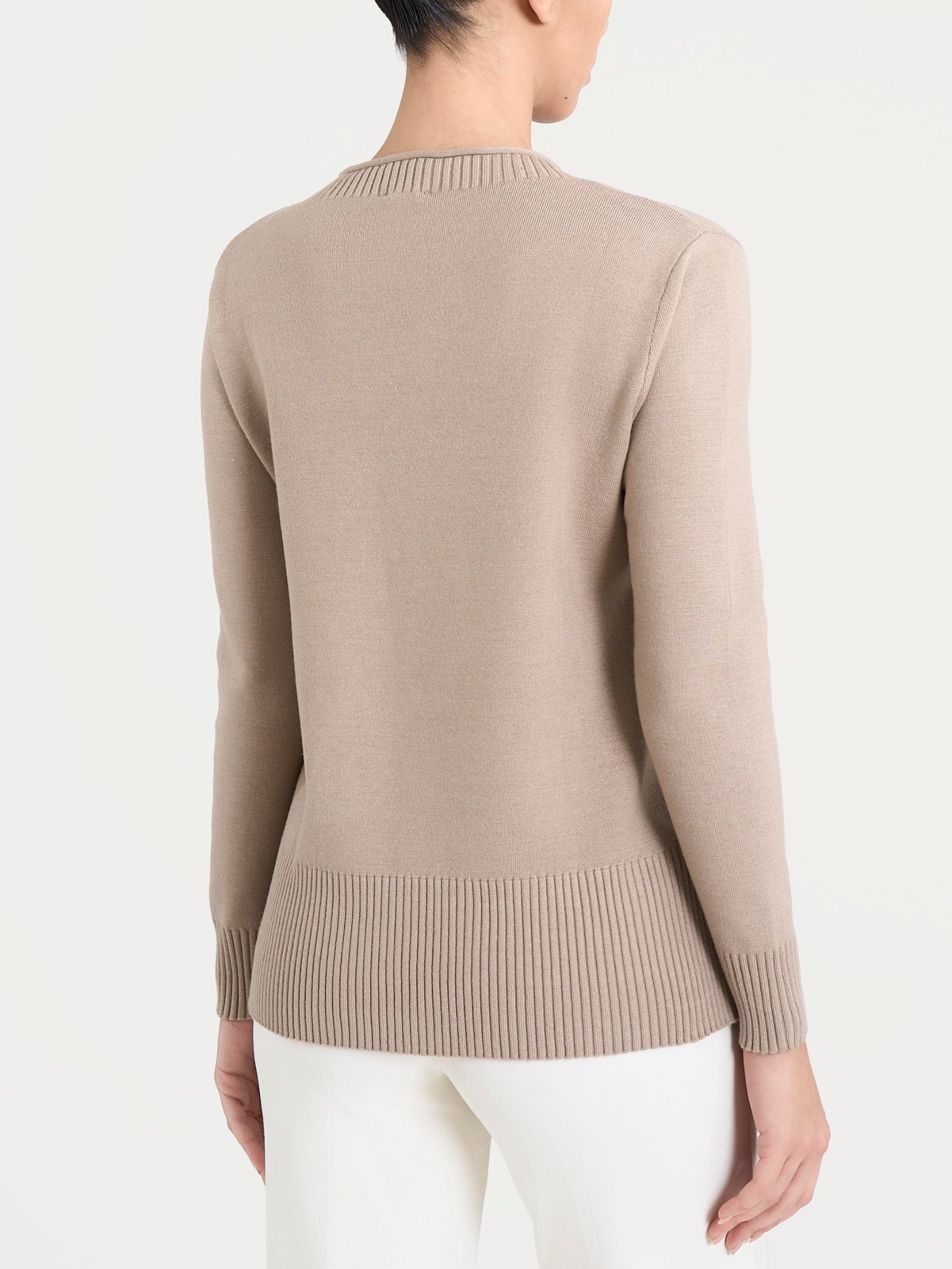 Ragno Super Soft maglia girocollo cammello viscosa