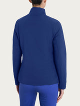 Ragno Comfort piumino leggero lana 100g Blueberry collo alto