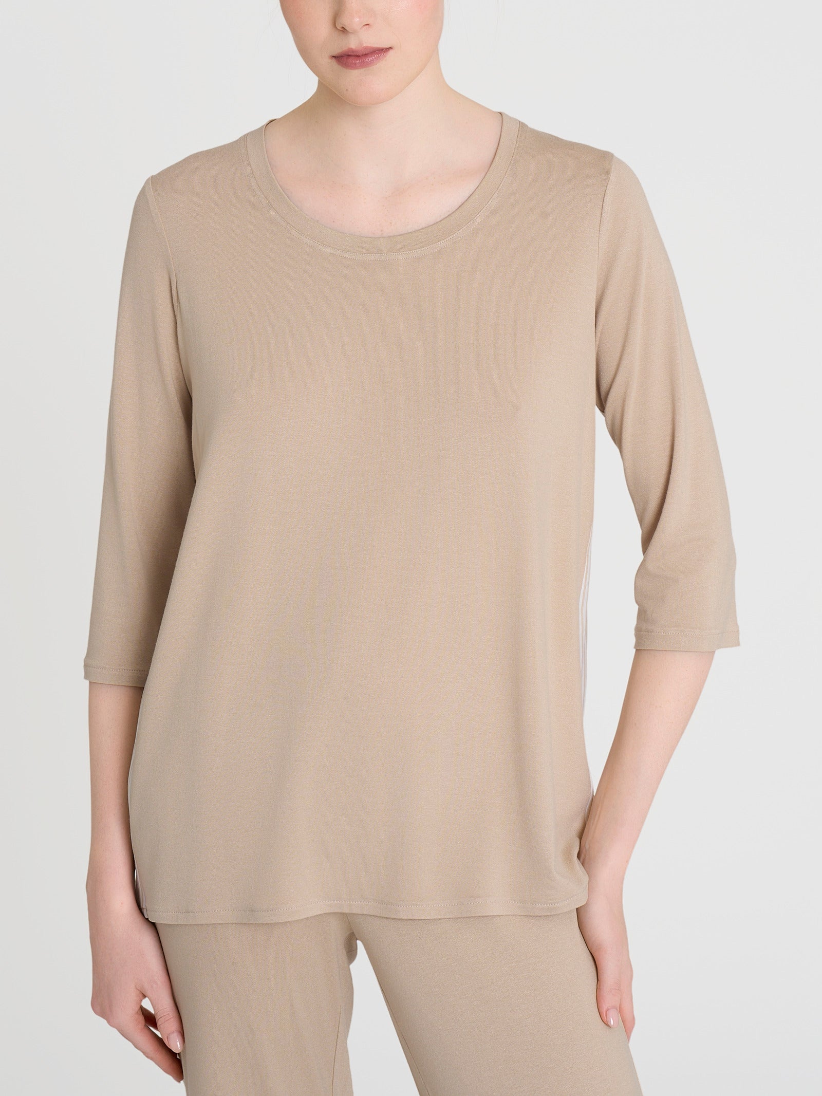 Ragno Girocollo maglia manica 3/4 marrone Irish Cream