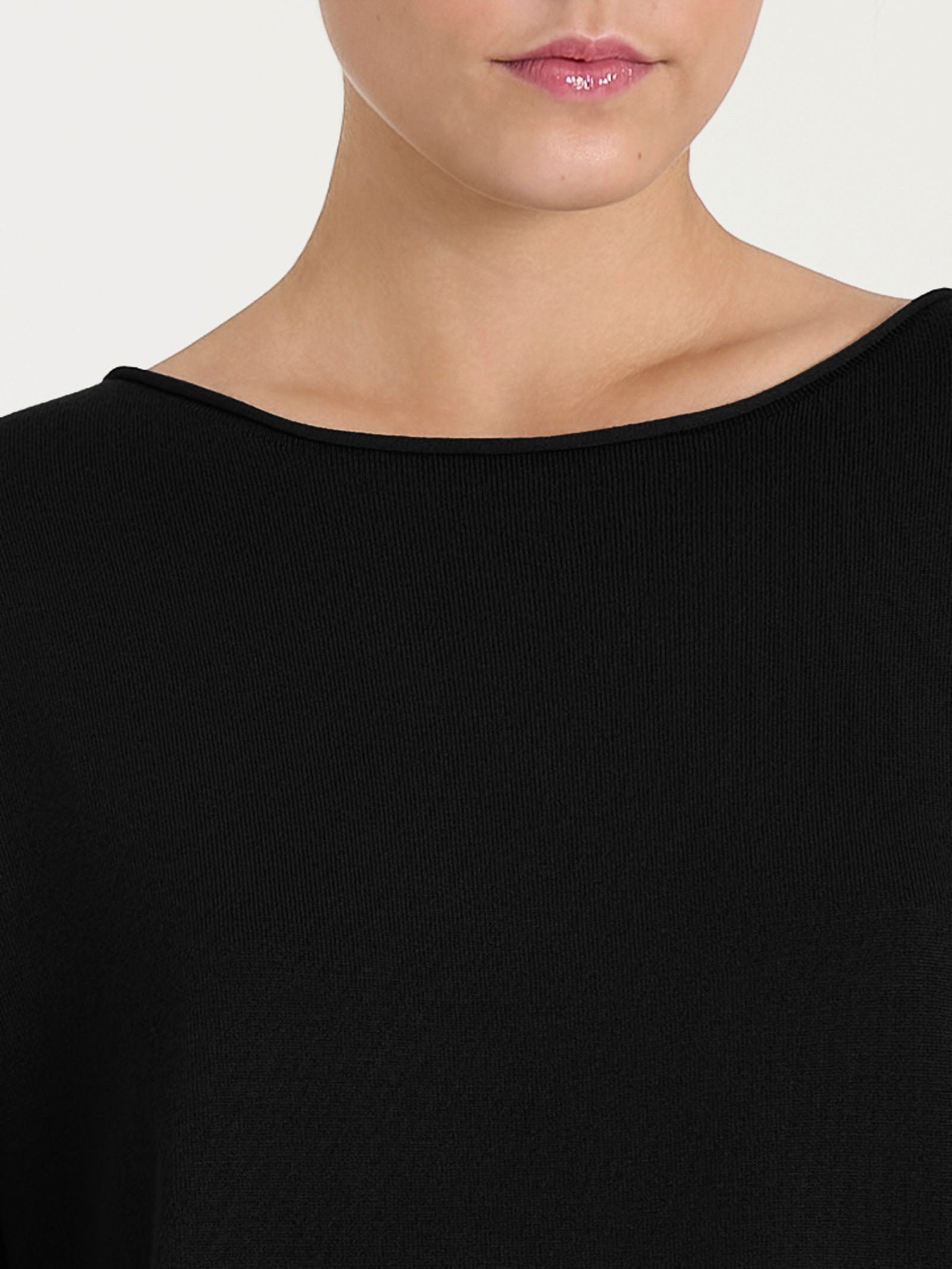 Ragno Four Seasons Maglia barchetta Nero manica lunga