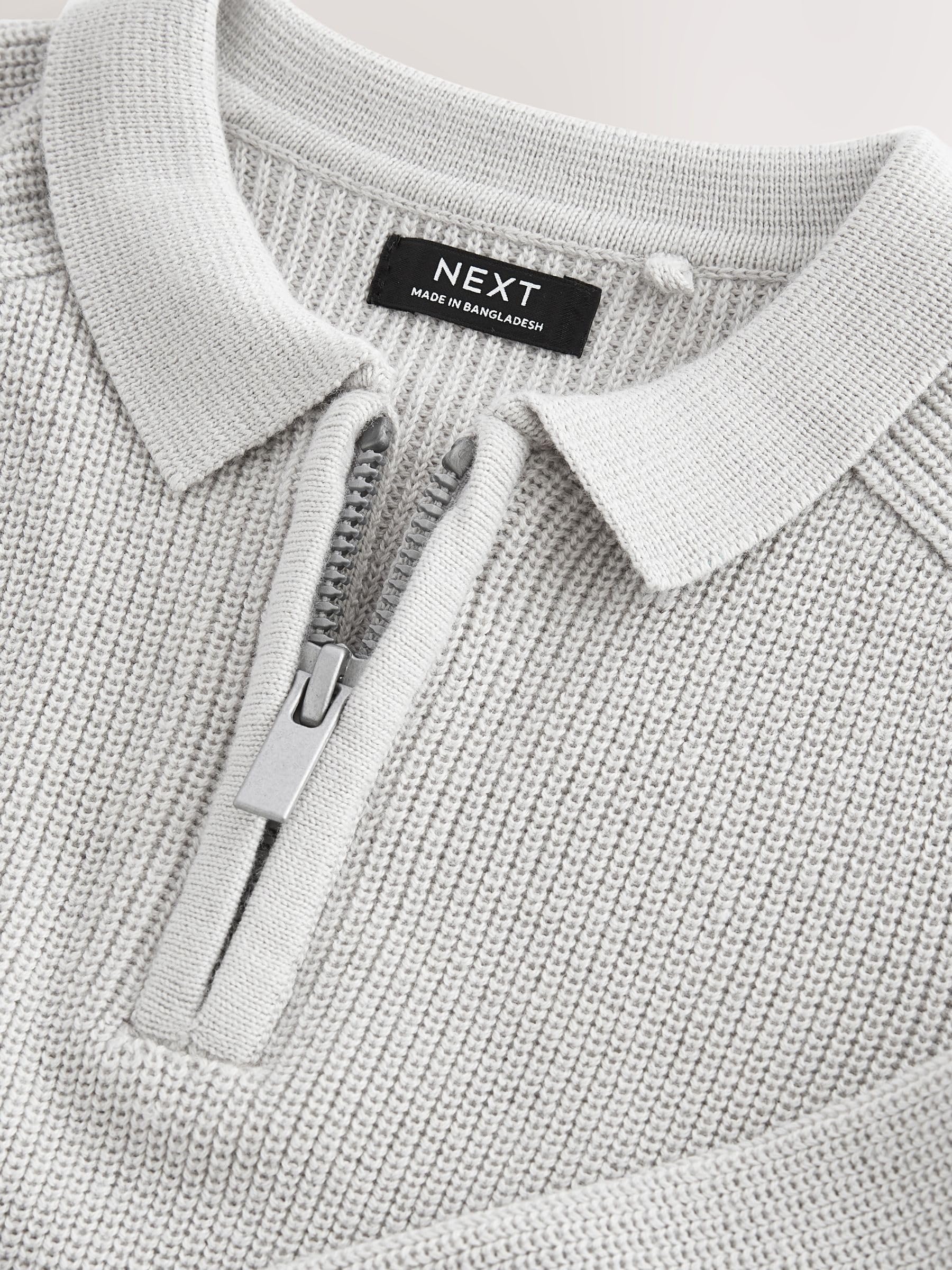 Next polo bambino maniche lunghe zip 12-18 mesi