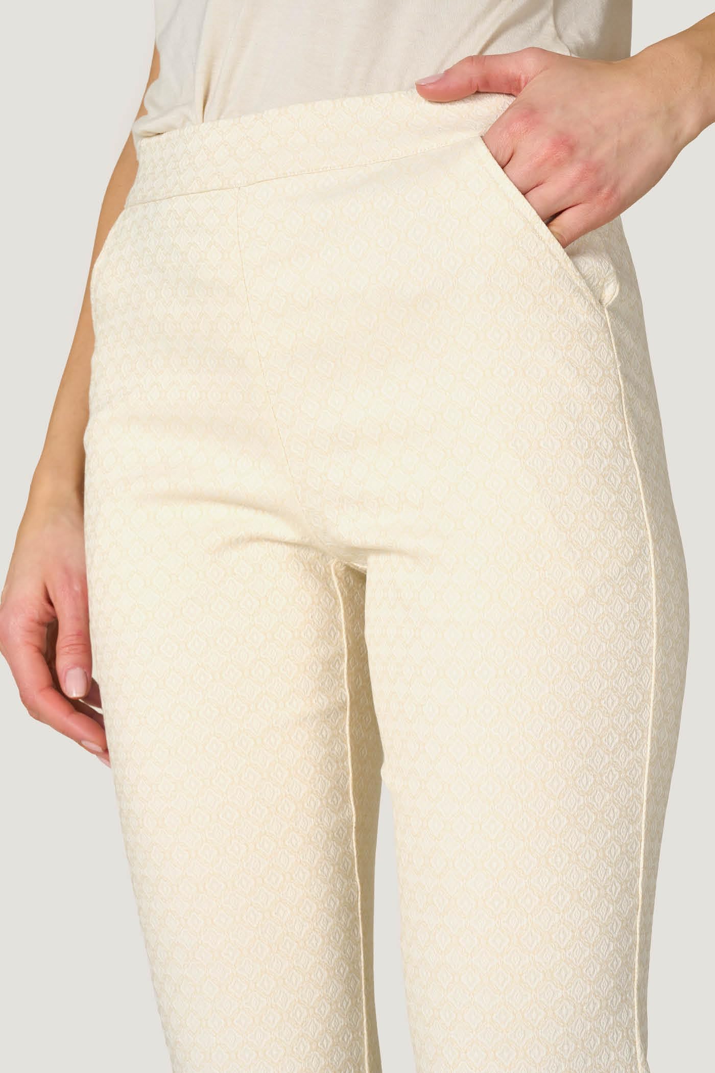Goldenpoint Kick Flare Jacquard Leggings Vestibilita Comoda