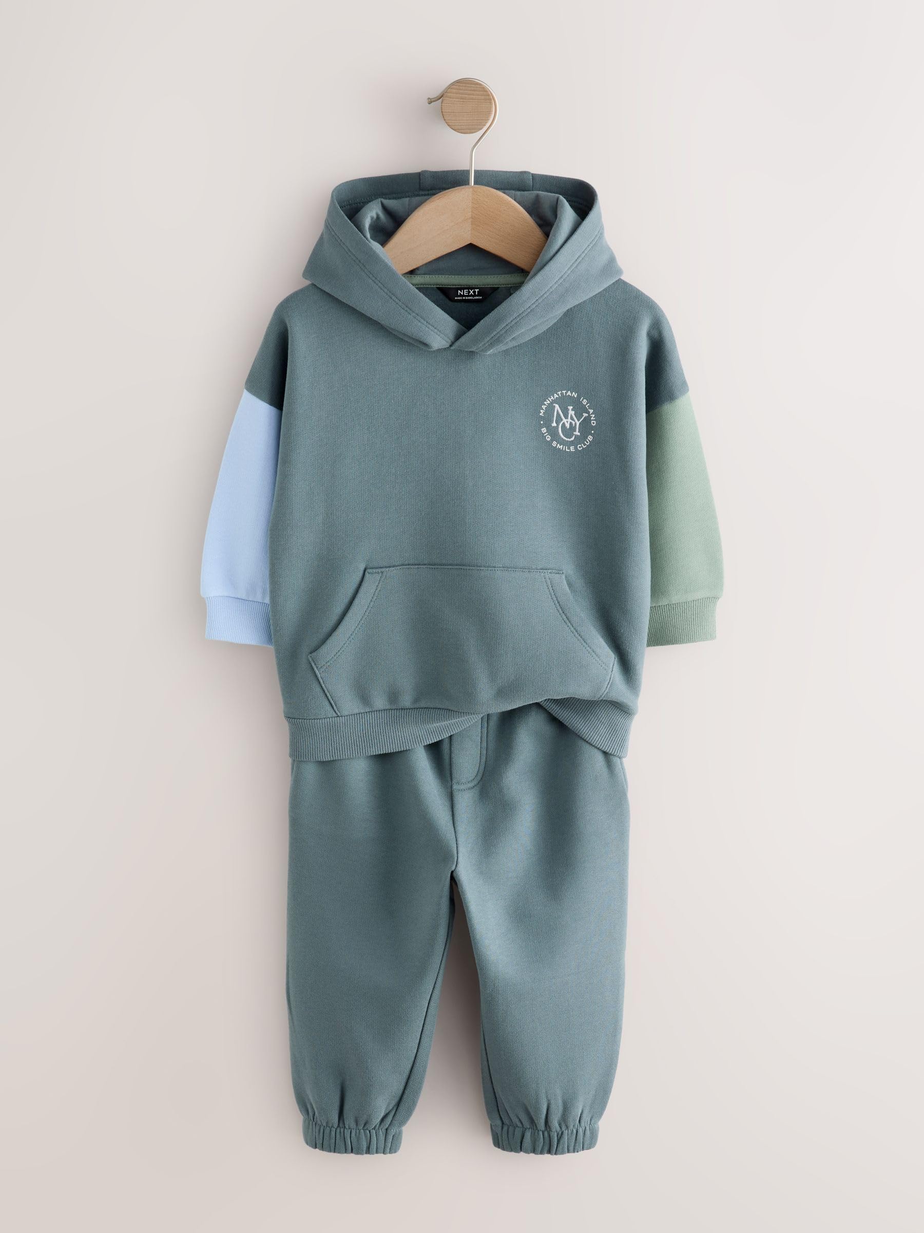 Next Ragazzo completo felpa jogging tuta 80-86 colourblock