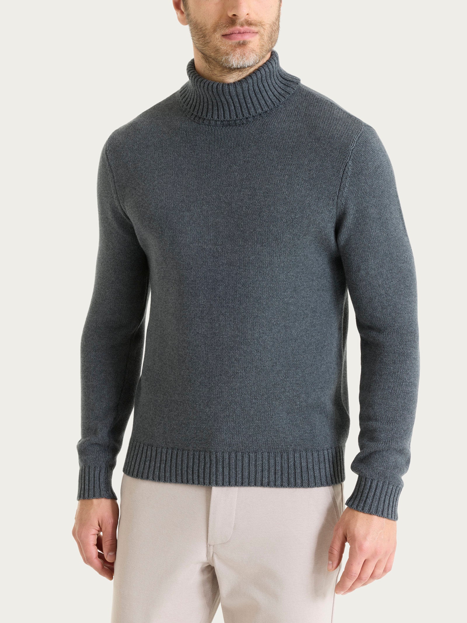 Ragno Winter Cotton Dolcevita Uomo Ardesia Mel.