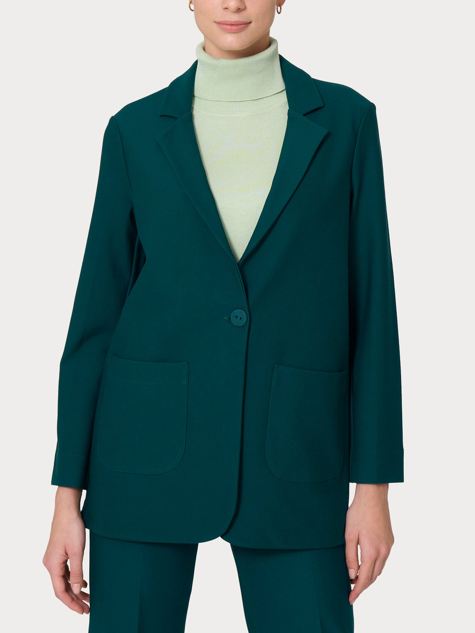 Ragno Compact Blazer destrutturato rain forest misto viscosa