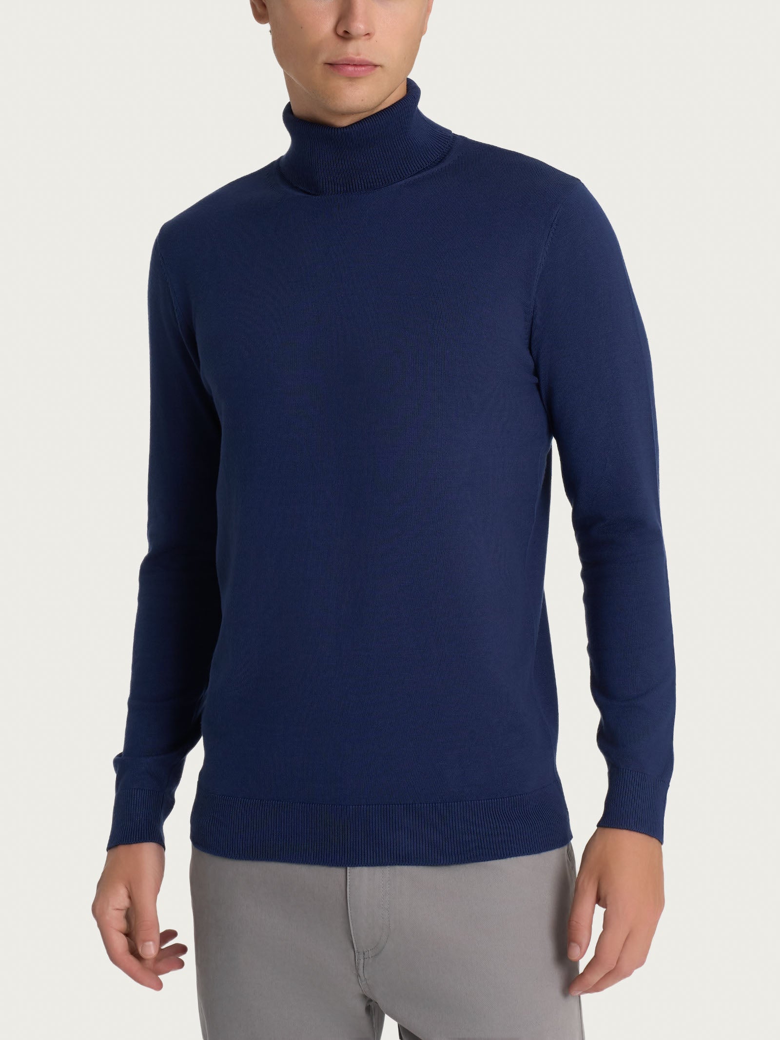 Ragno Four Seasons Dolcevita Uomo Blu Antipilling