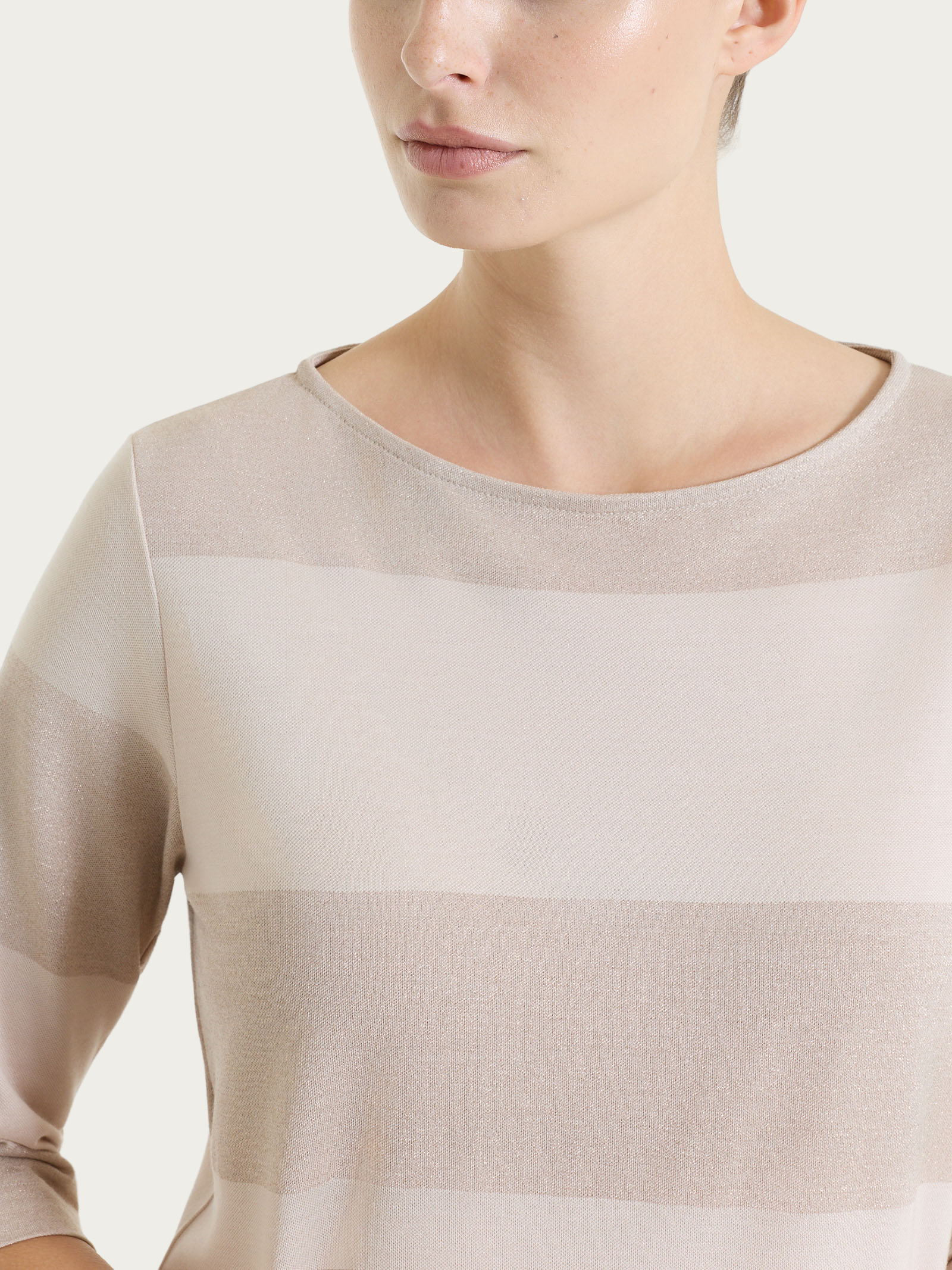 Ragno Summer Light maglietta barchetta Almond Peach lurex