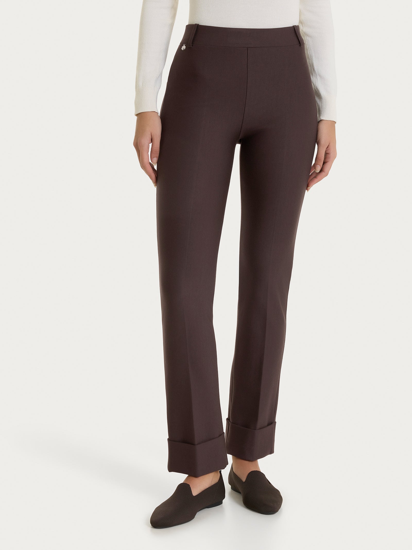 Ragno Compact Pantalone Slim Dritto Chocolate Torte Elasticizzato