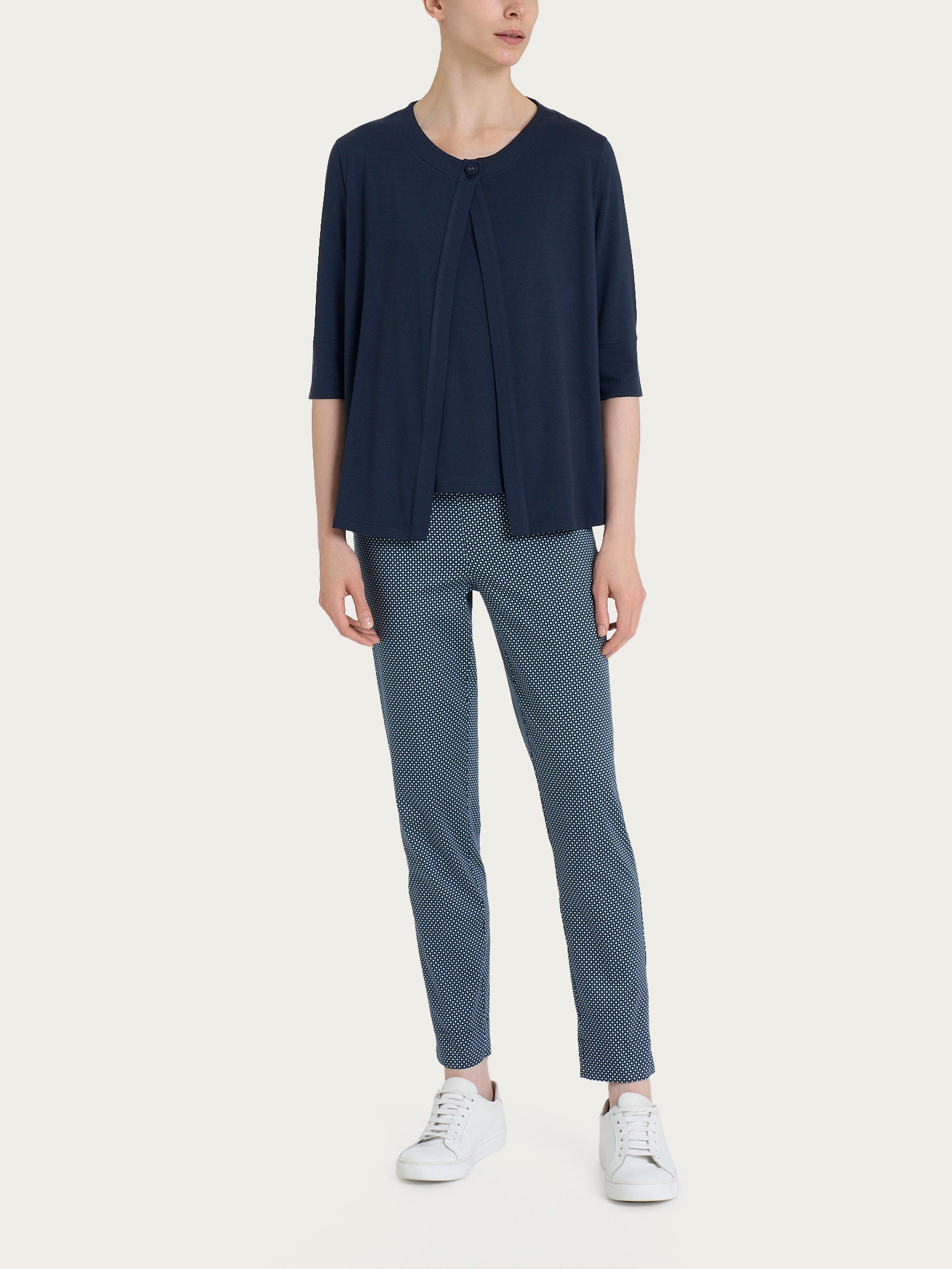 Ragno Viscosa Summer Cardigan donna viscosa Bleu corto
