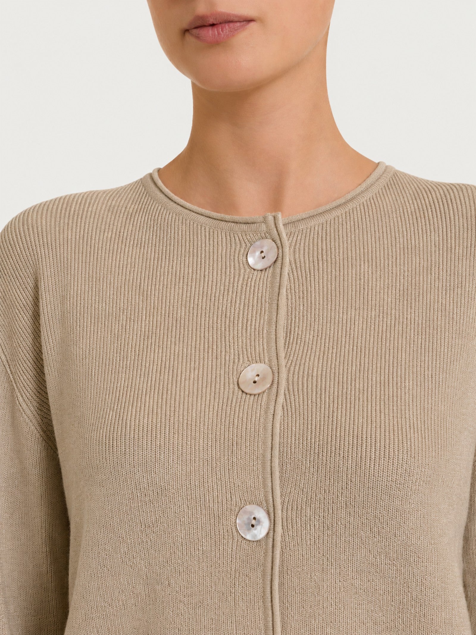 Ragno Four Seasons Cardigan Donna Glace Punto Perla