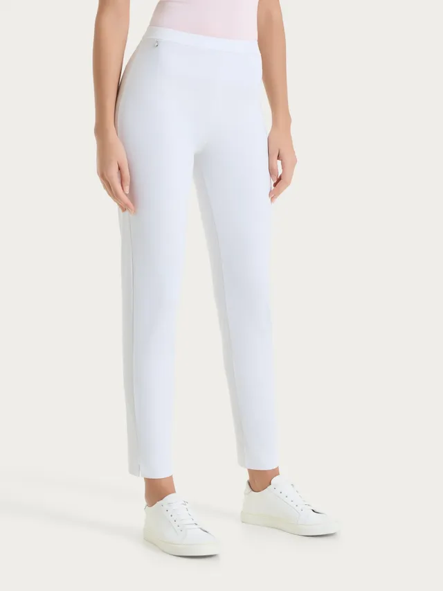 Ragno Compact Light Pantalone Capri Spacchetti bianco skinny