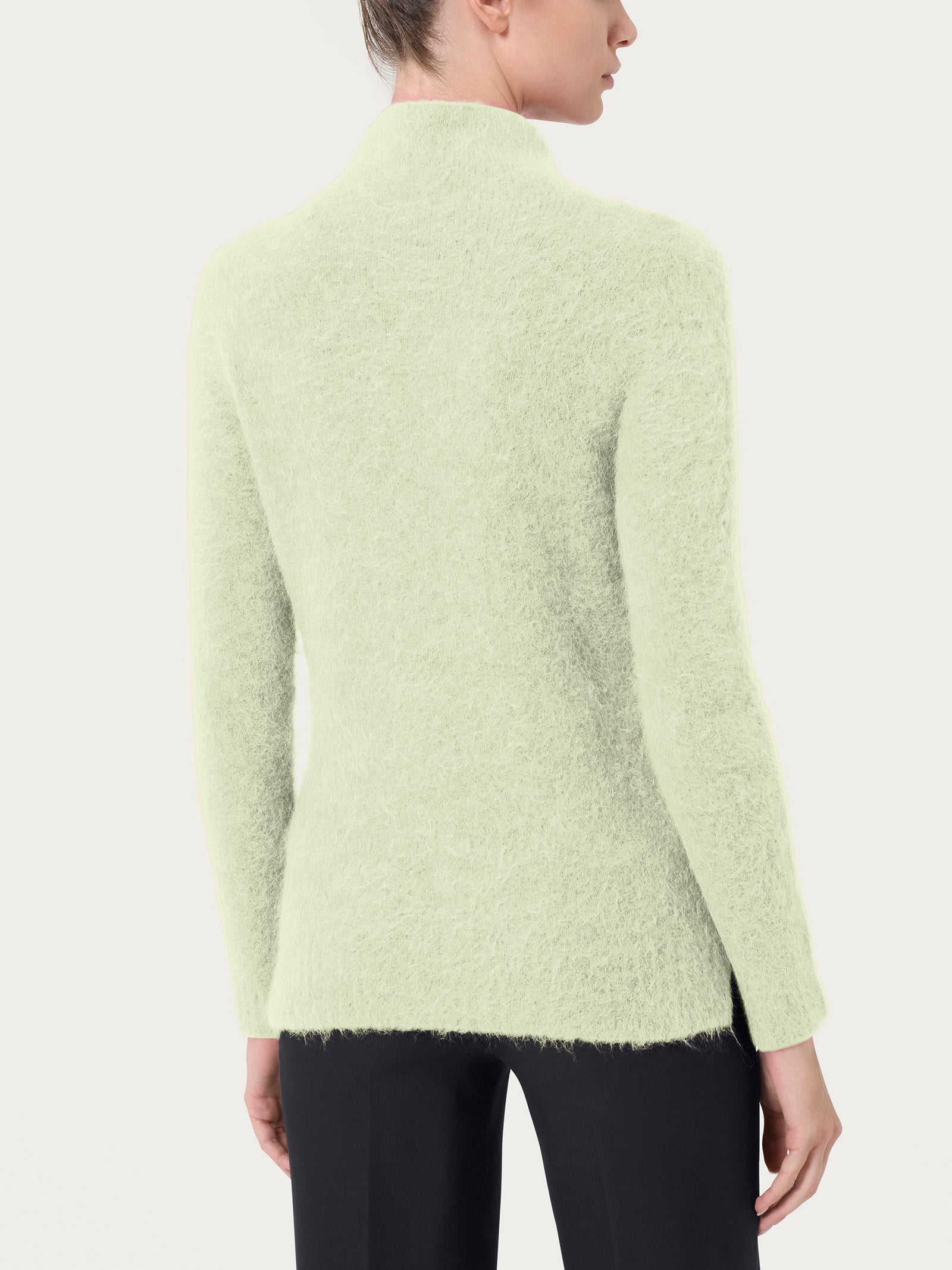 Ragno Merino Soft lupetto Gleam lana alpaca collo alto