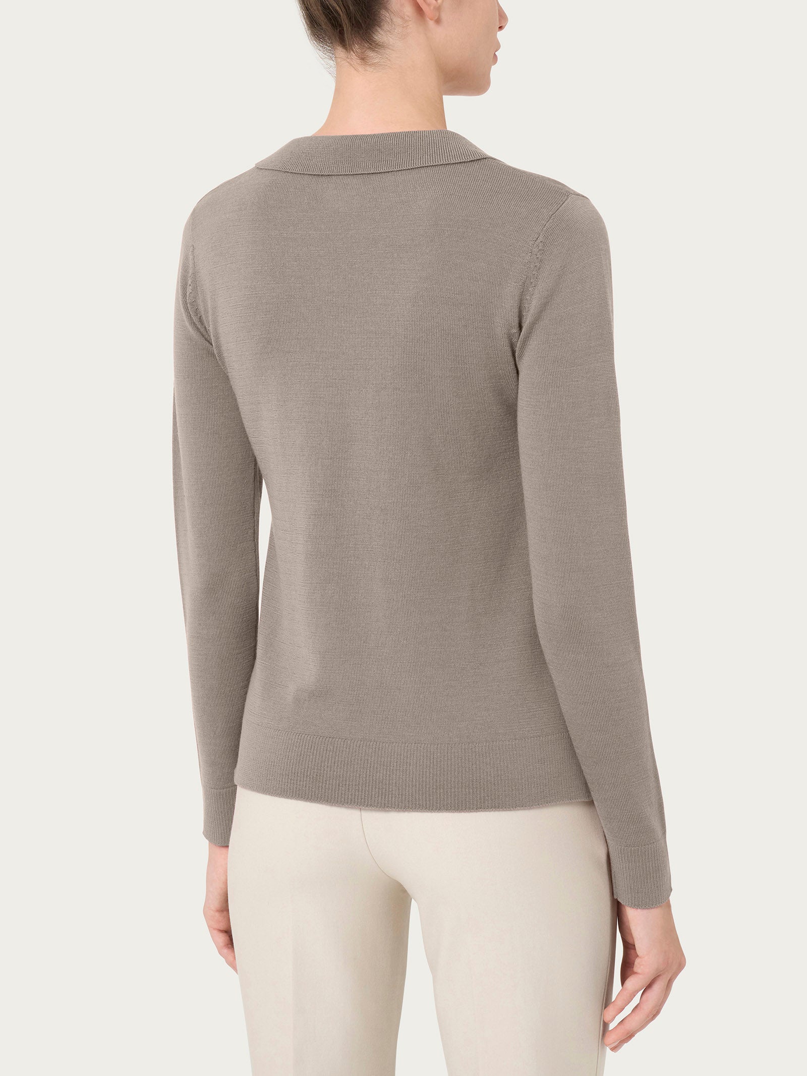 Ragno Merino Soft Polo Maglia Weathered Teak termoregolante
