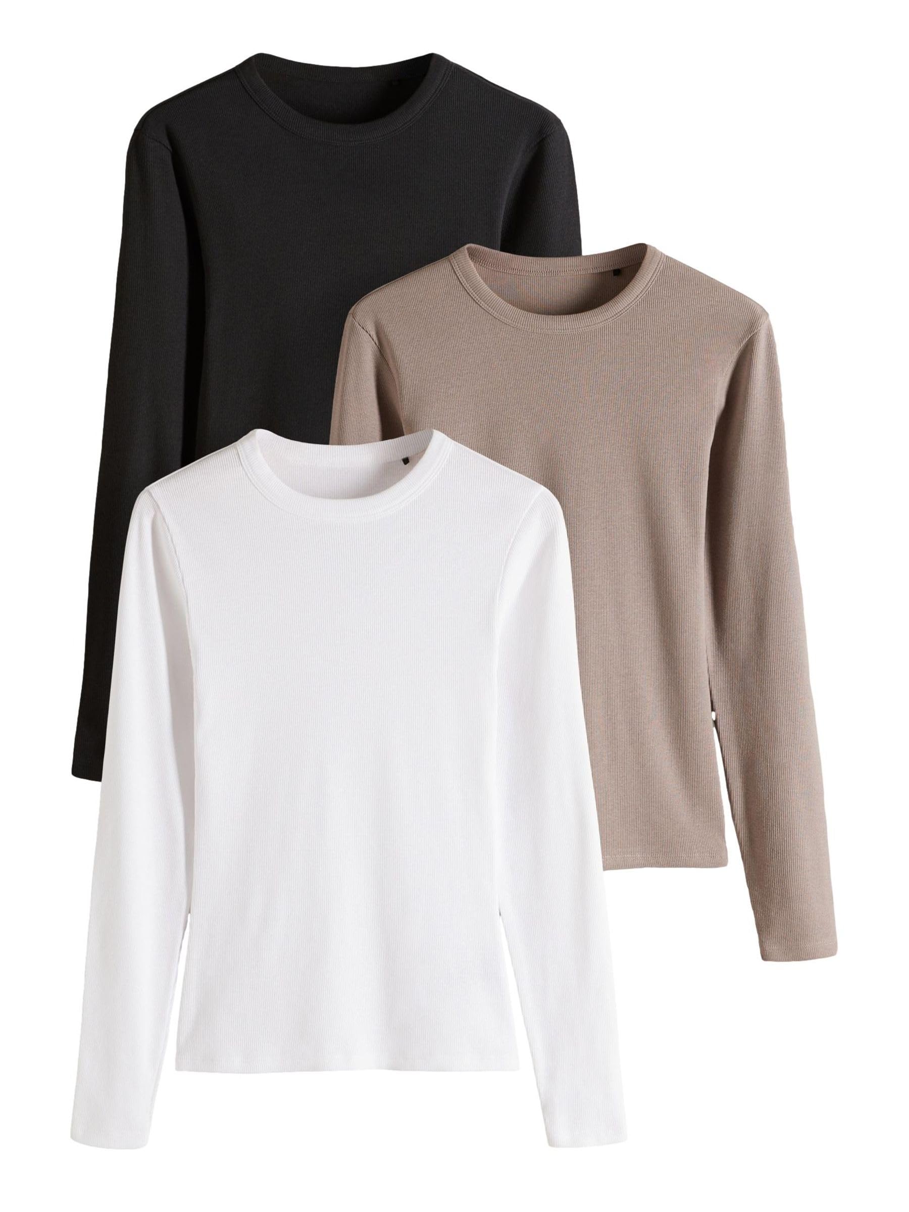 Next The Set maglia coste manica lunga 3 pezzi elasticizzata