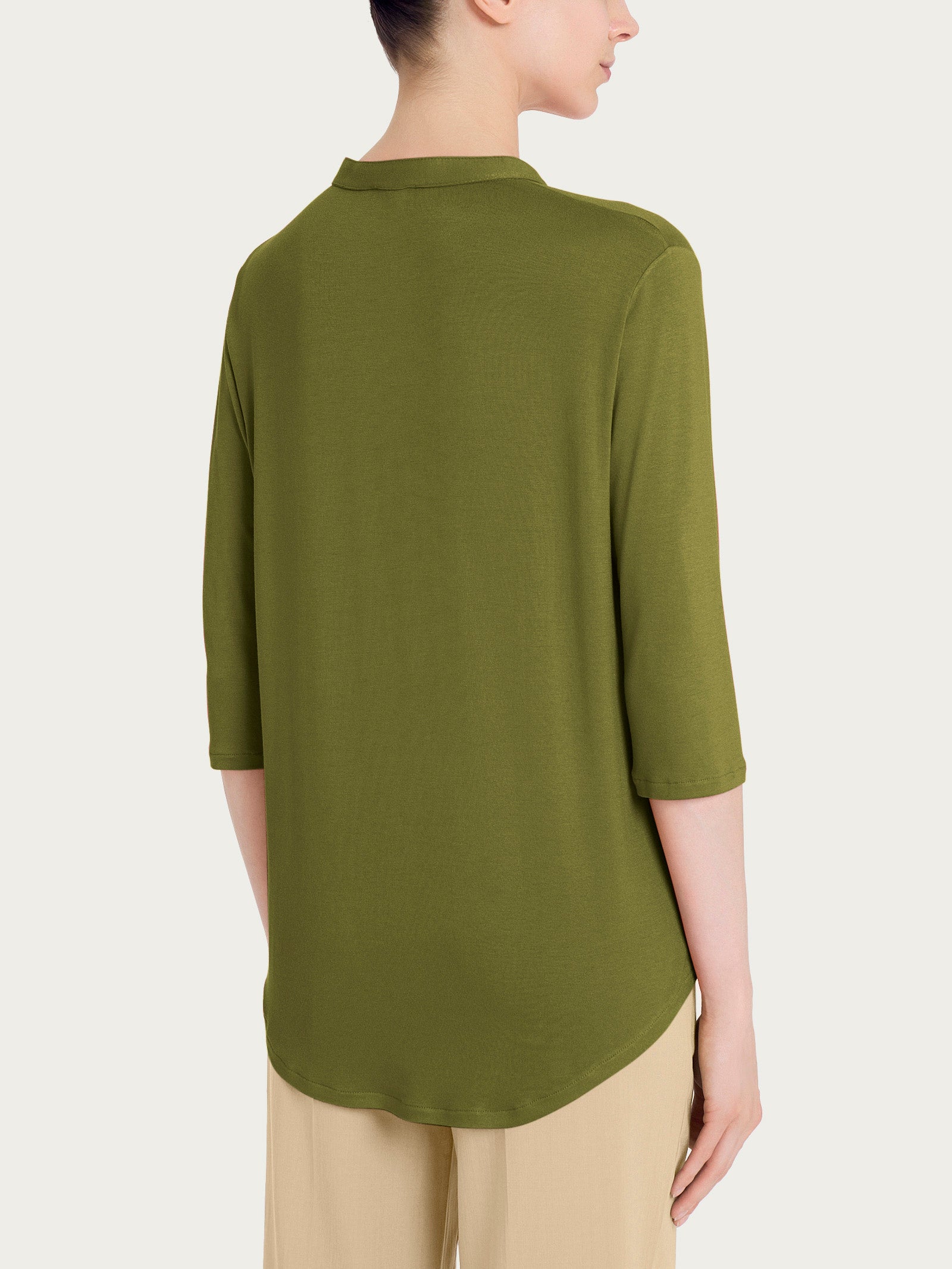 Ragno Viscosa Summer maglietta 3/4 Sphagnum scollo V