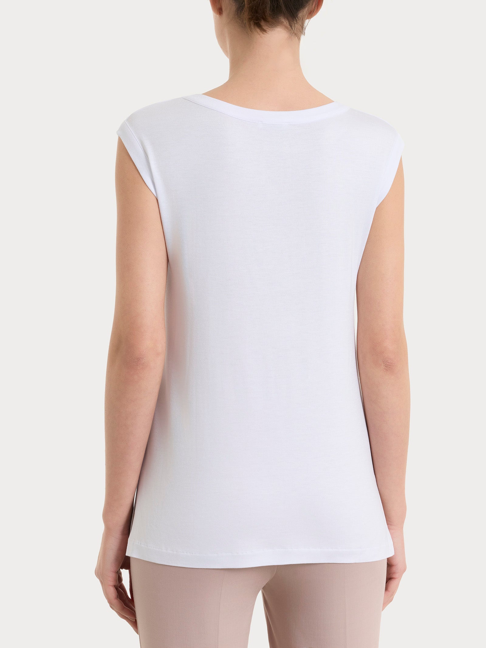 Ragno Beachwear Top Goccia Bianco viscosa