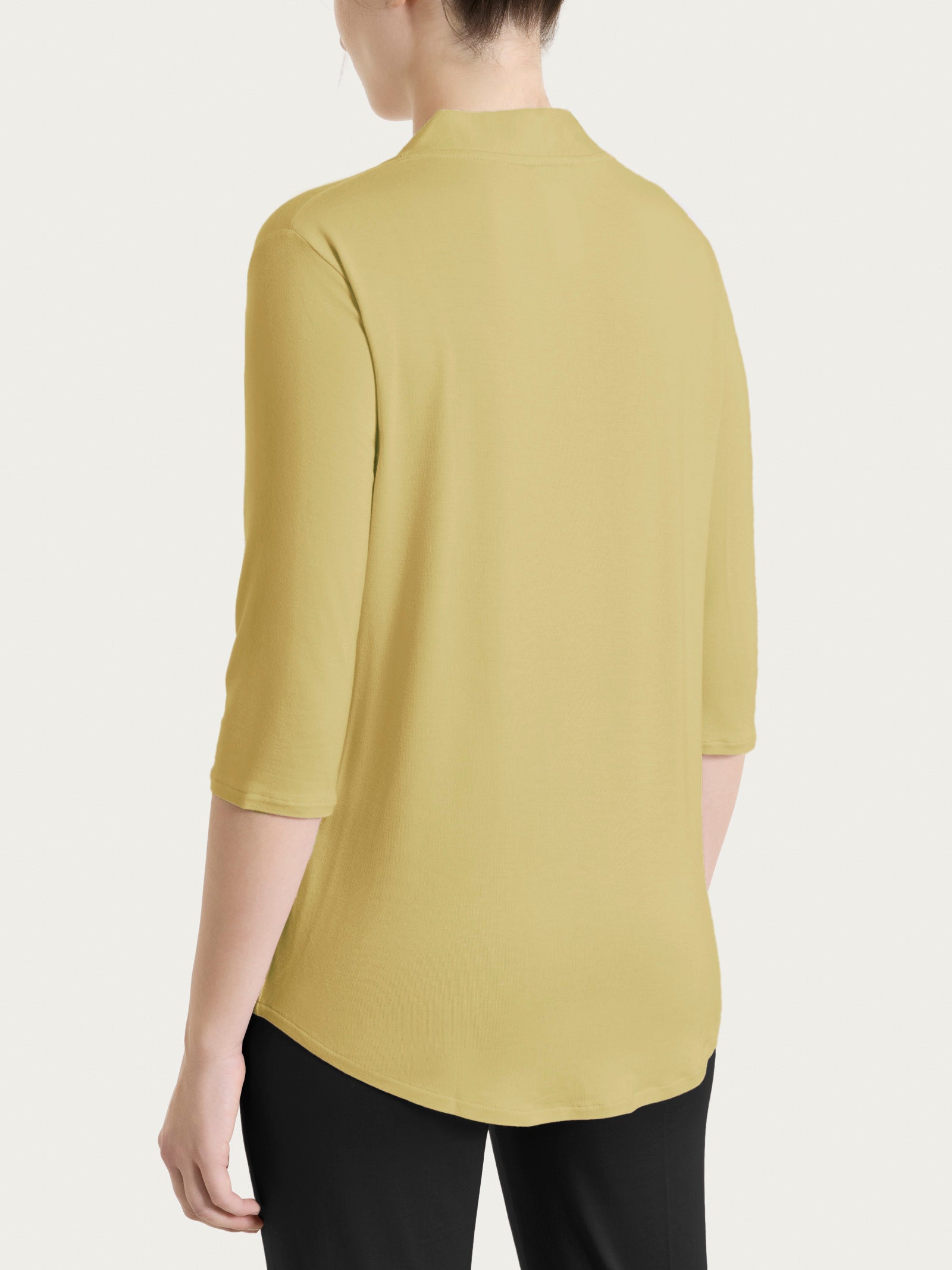 Ragno Viscosa Summer maglietta scollo V khaki manica 3/4