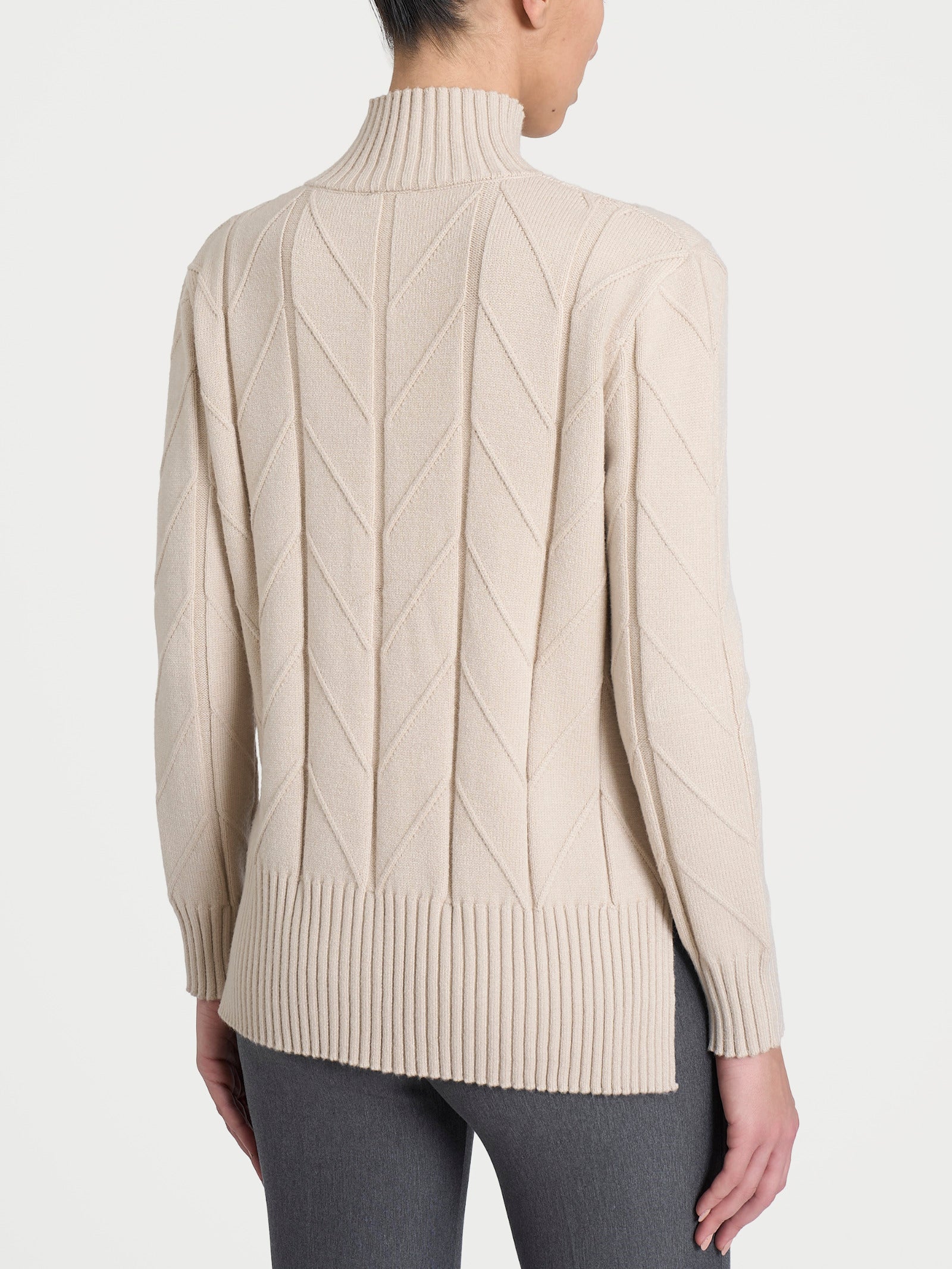 Ragno Super Soft Cardigan Aperto Spiga Champignon boxy